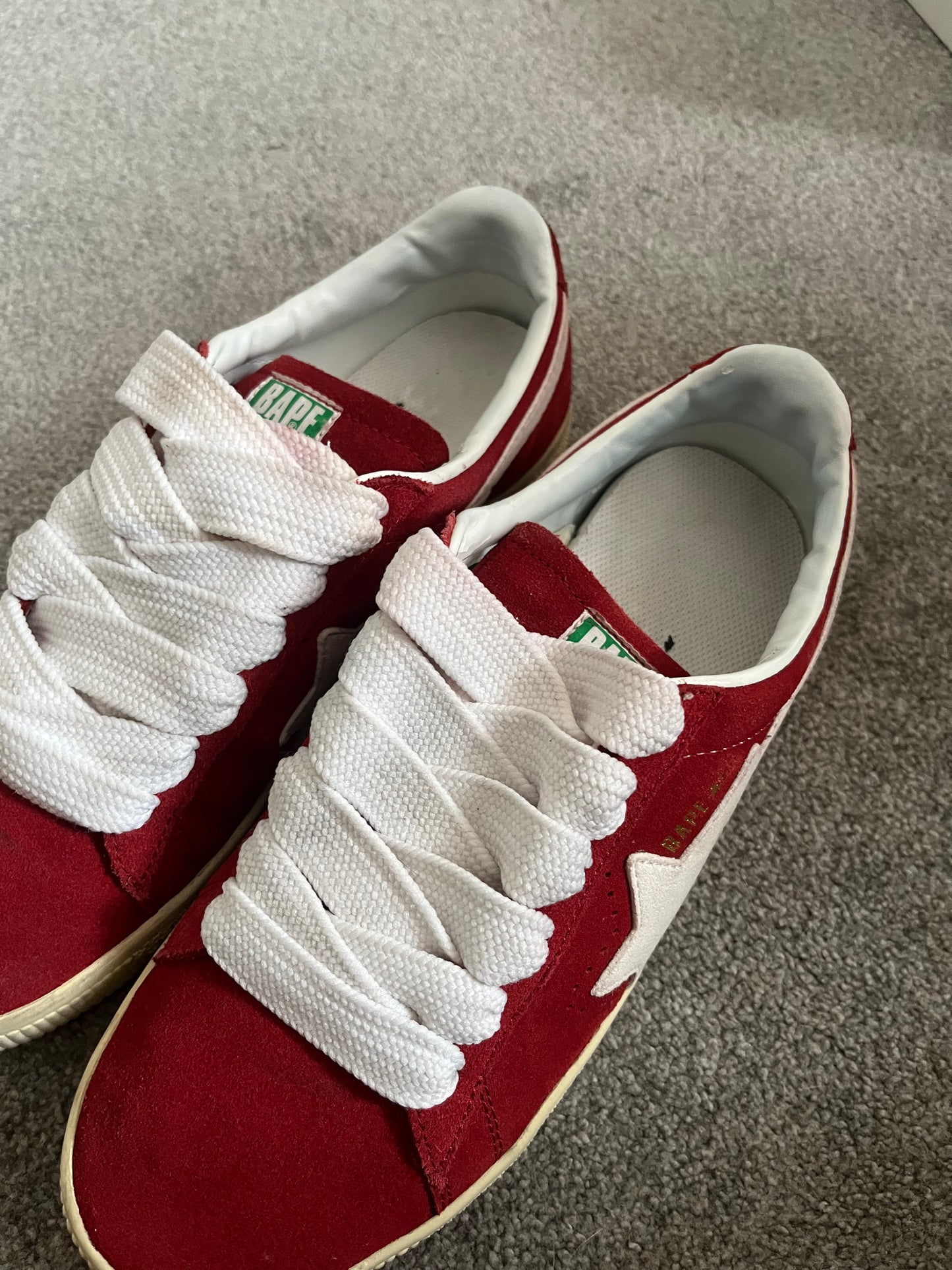 Bape Red Suede 2004 Crepestas