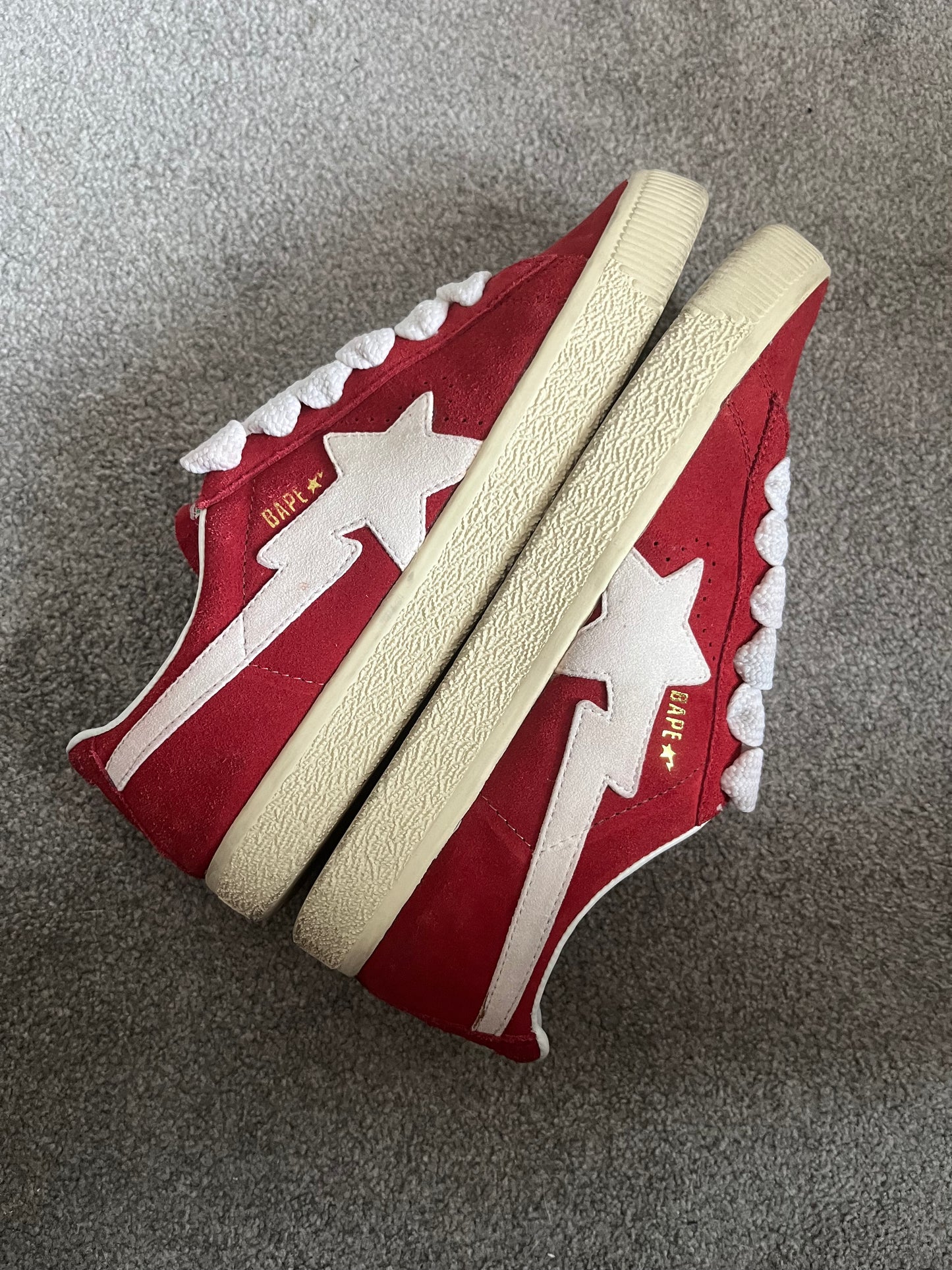 Bape Red Suede 2004 Crepestas