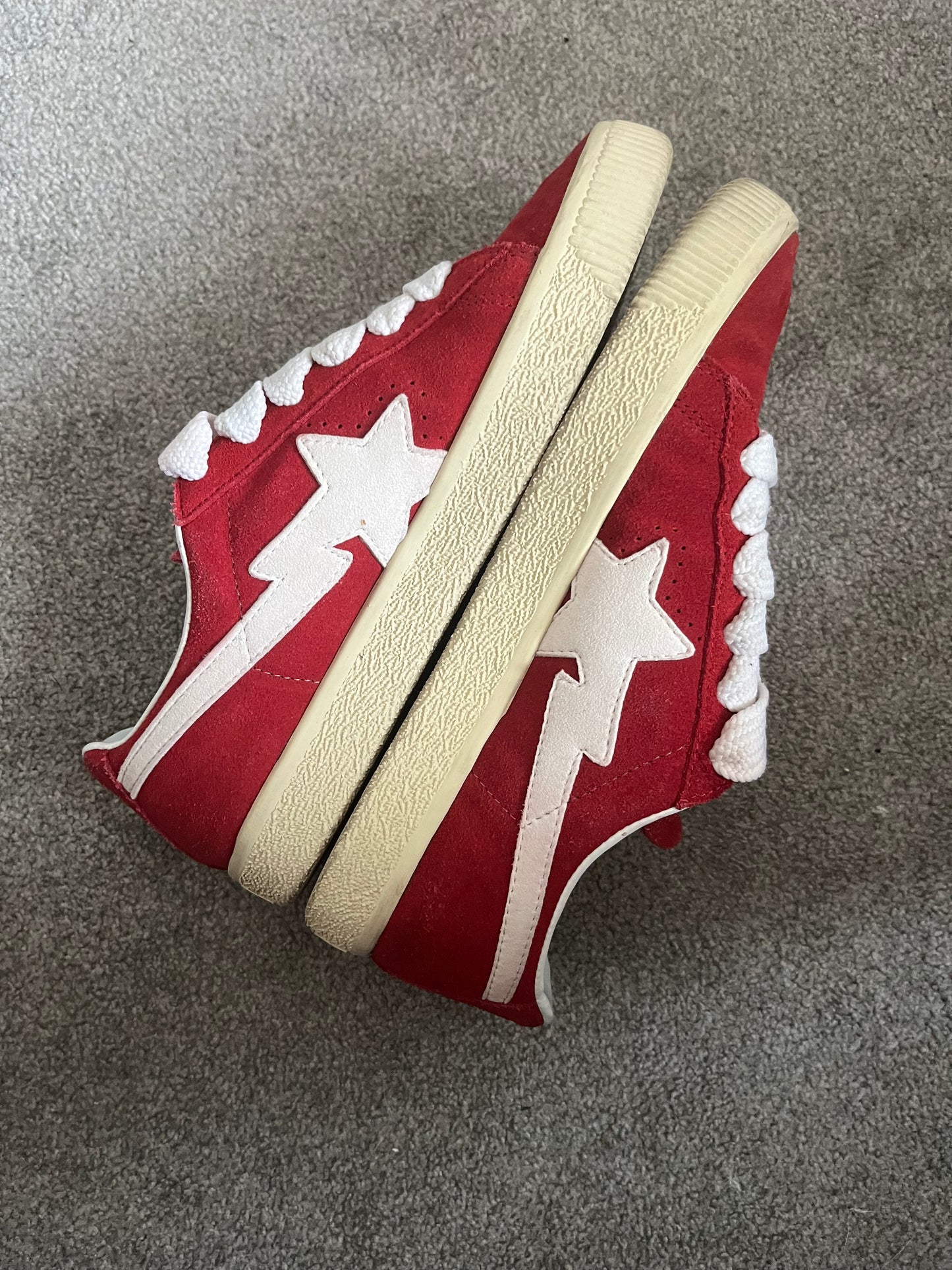 Bape Red Suede 2004 Crepestas