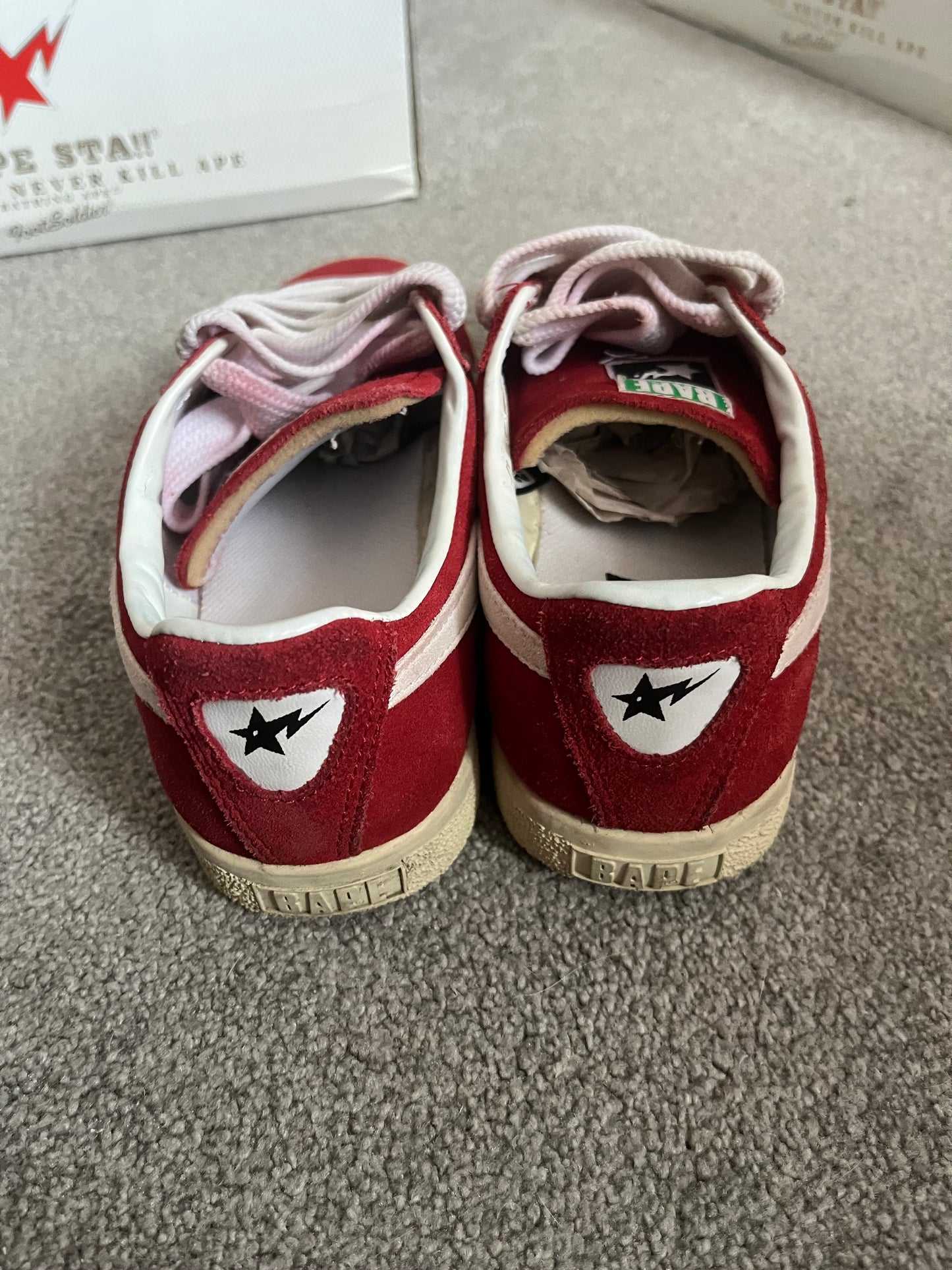 Bape Red Suede 2004 Crepestas