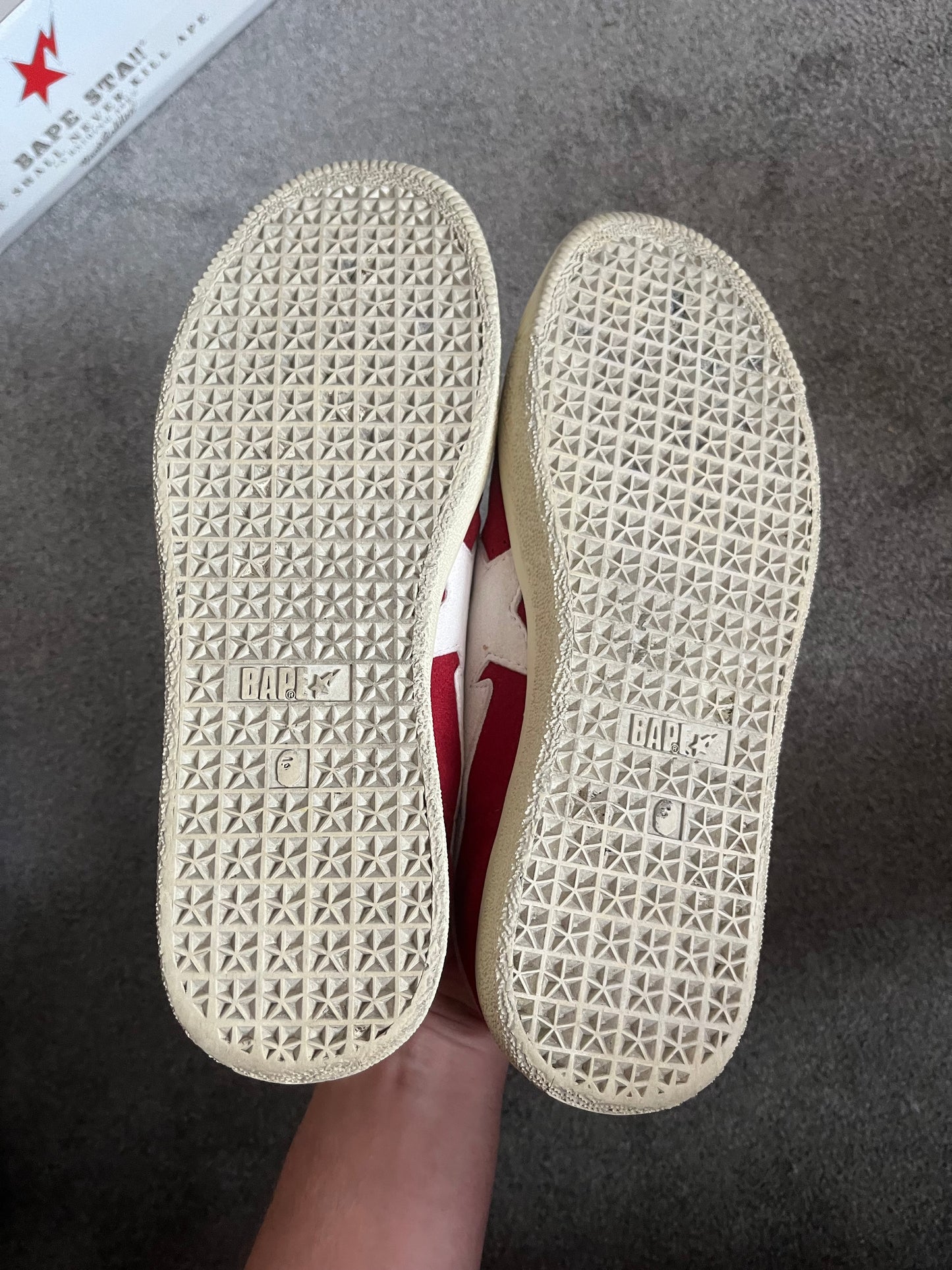 Bape Red Suede 2004 Crepestas