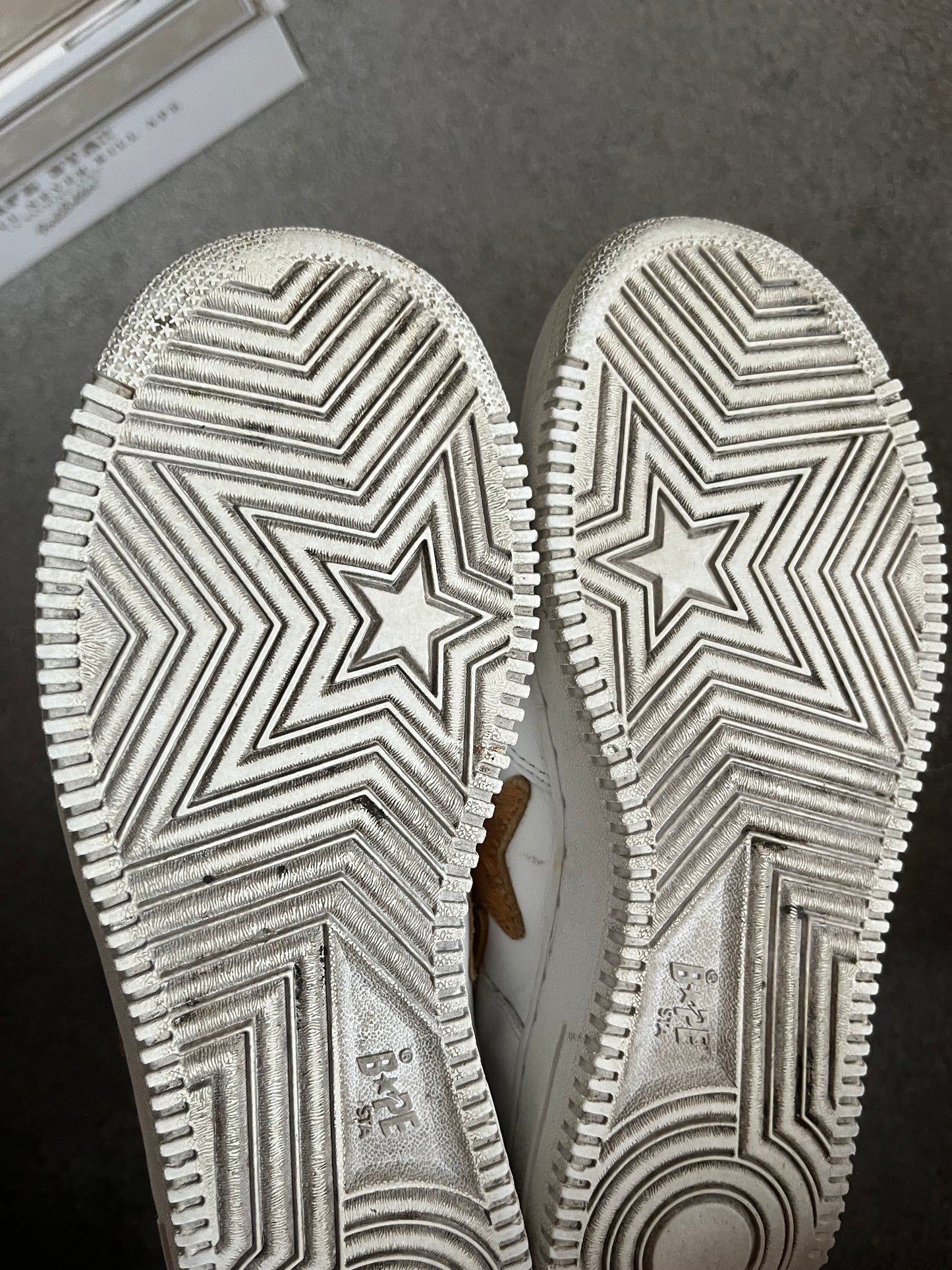 Bape Pony Hair White Leather 2004 Bapestas