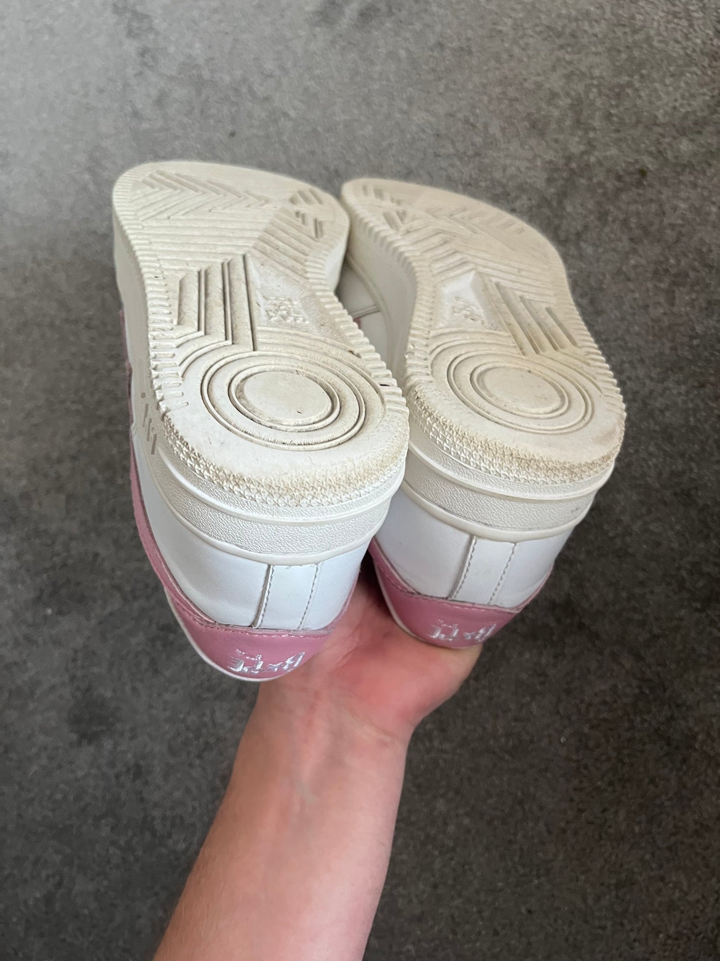Bape Pink White Leather 2004 Bapestas
