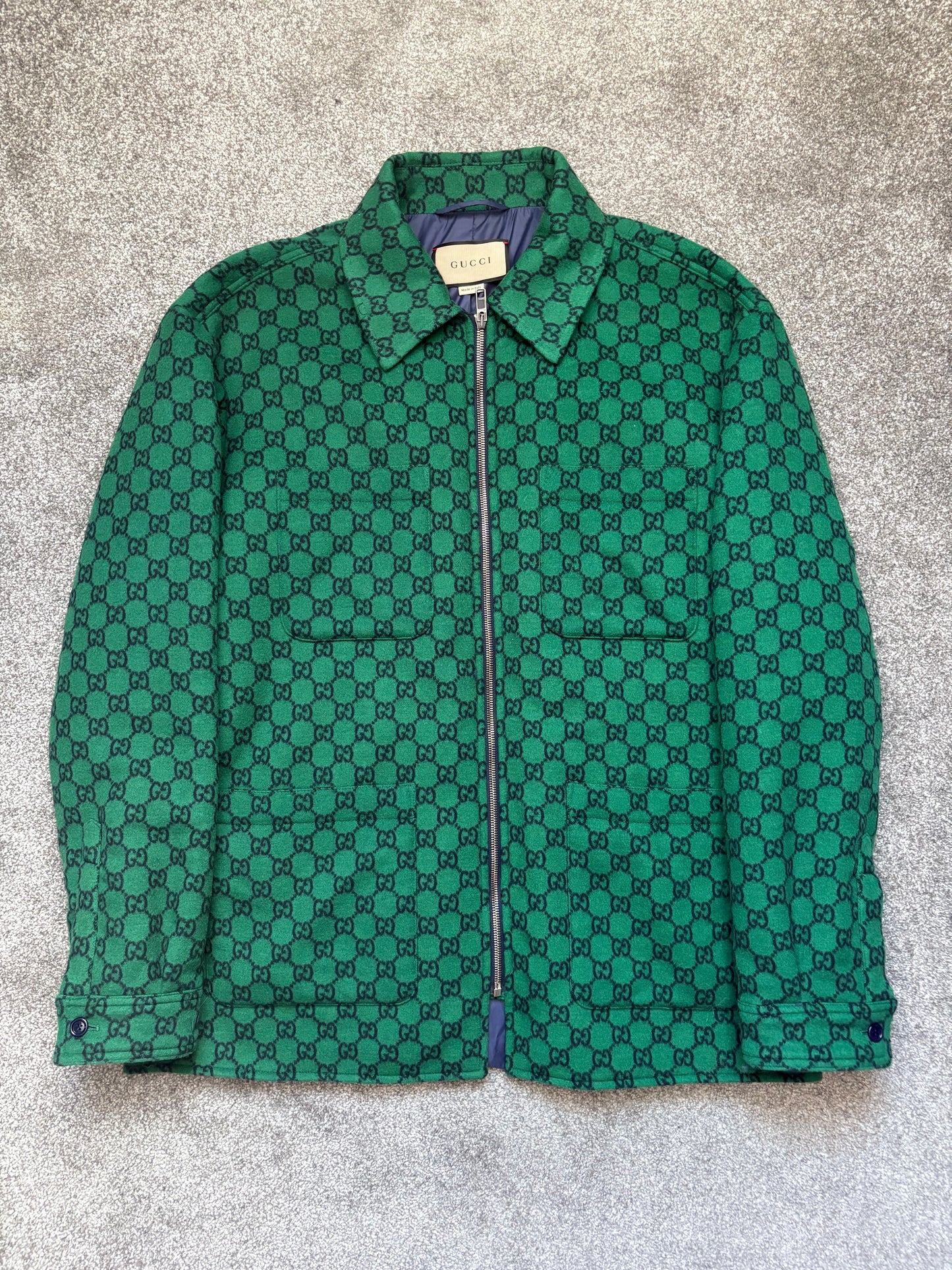 Gucci Monogram Wool Overshirt