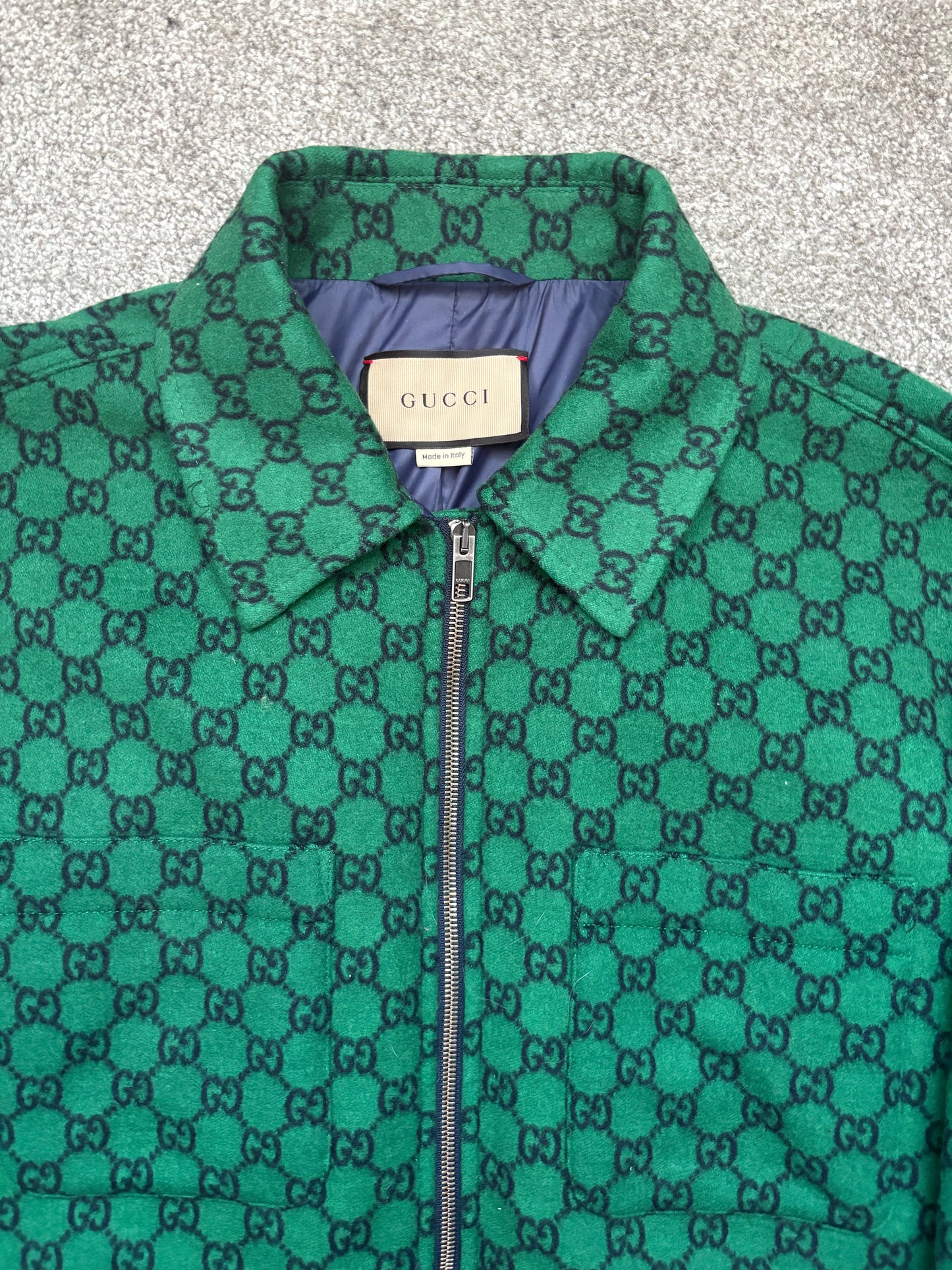 Gucci Monogram Wool Overshirt
