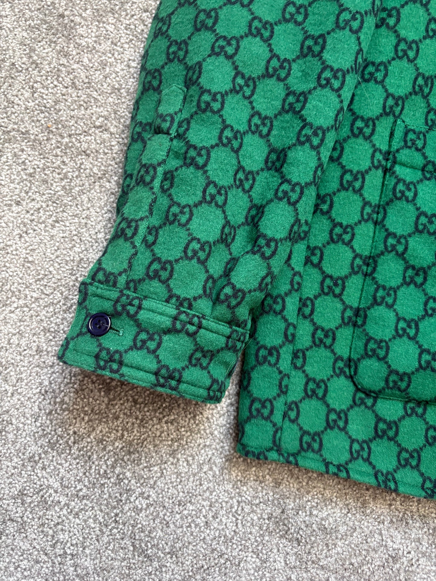 Gucci Monogram Wool Overshirt
