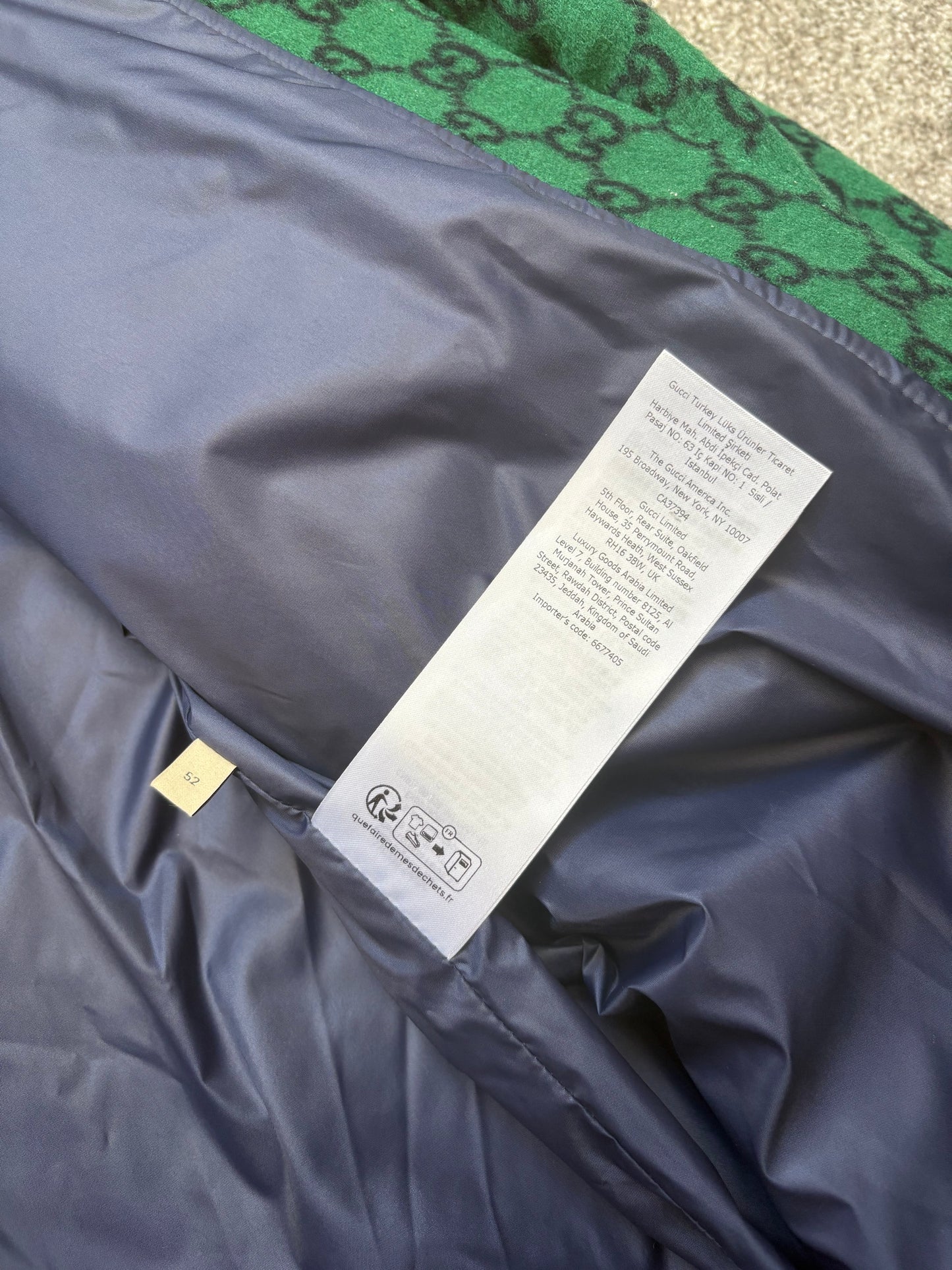 Gucci Monogram Wool Overshirt
