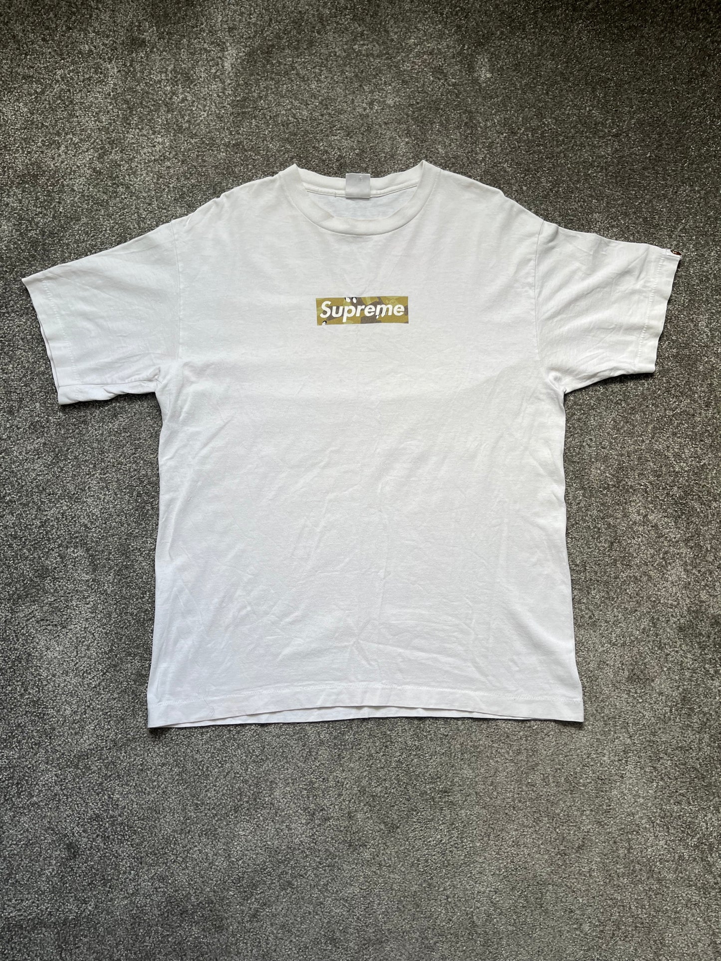 Supreme x Bape 2002 Box Logo Tee Shirt Large
