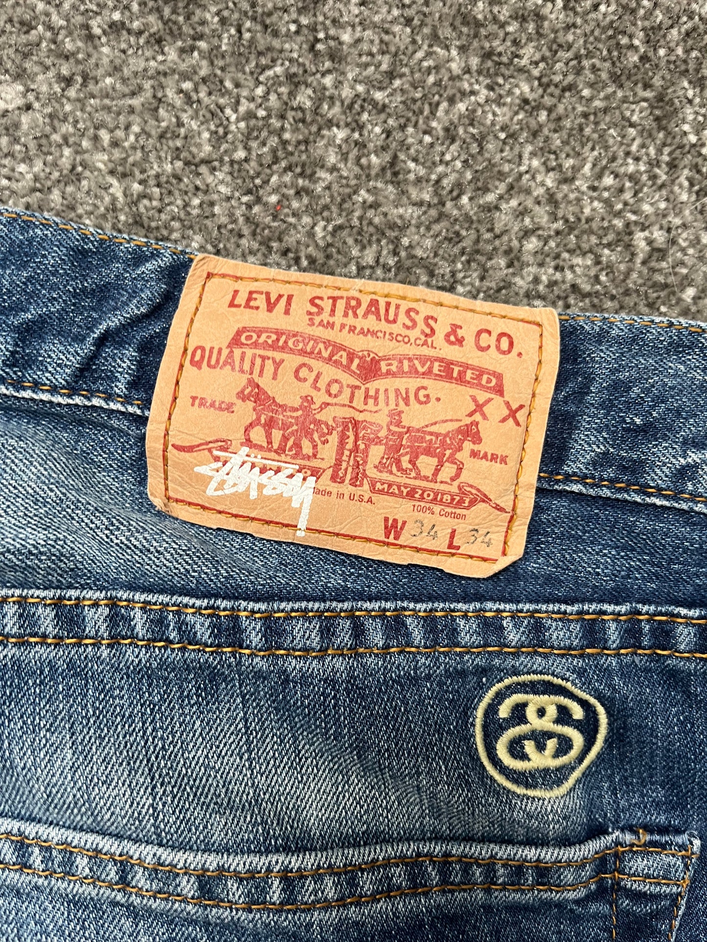 Stussy x Levi 1967 505 Jeans