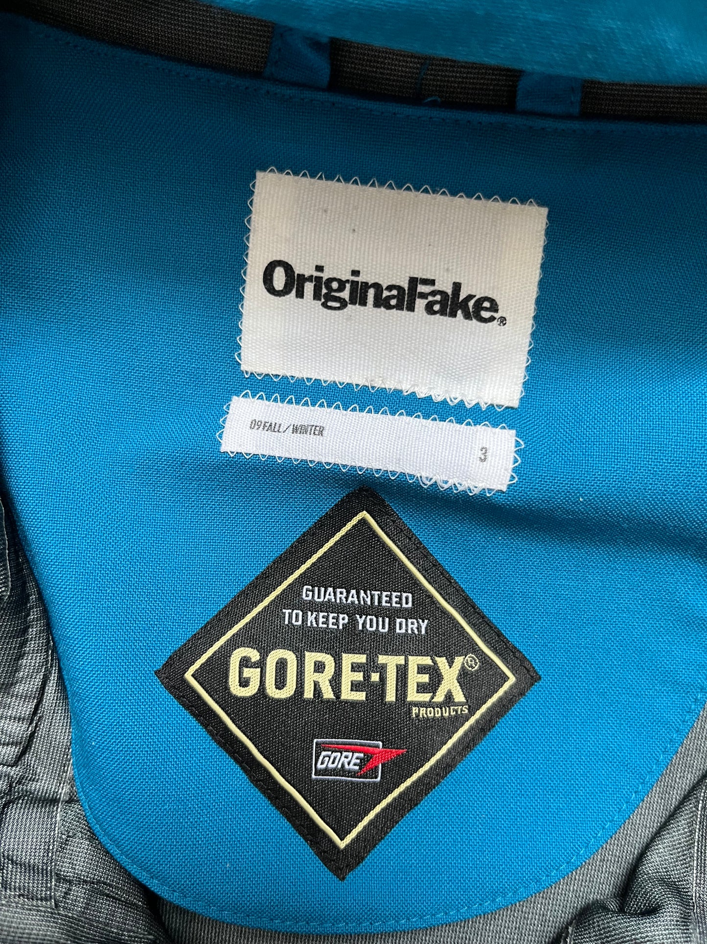 Original Fake Kaws 2009 Blue Goretex Jacket