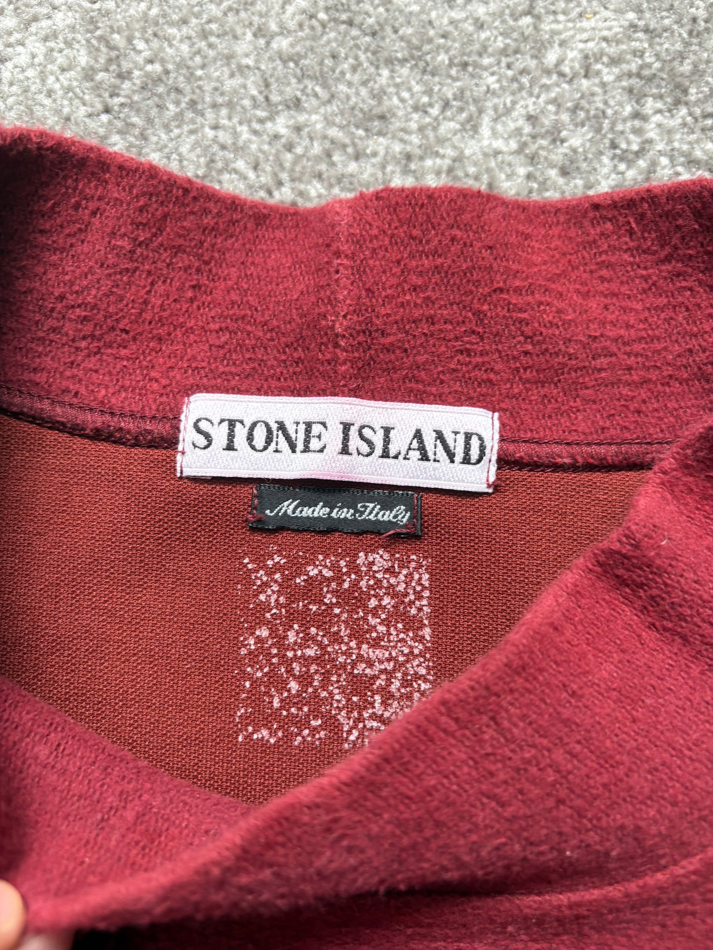 Stone Island 1996 Red Mock Neck Jumper