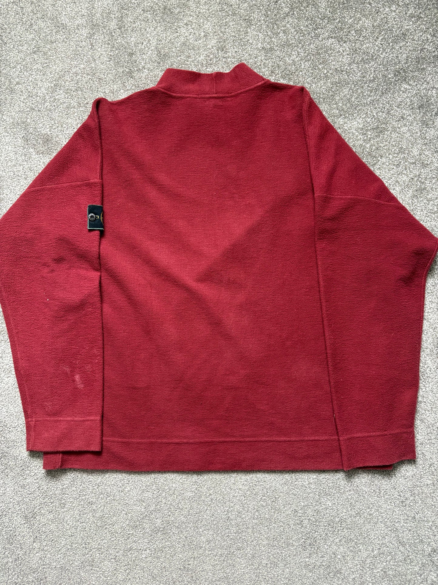 Stone Island 1996 Red Mock Neck Jumper