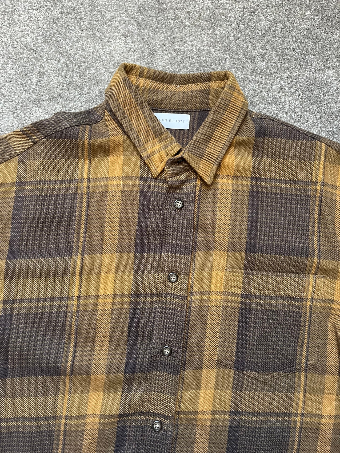 John Elliot Checkered Flannel Shirt