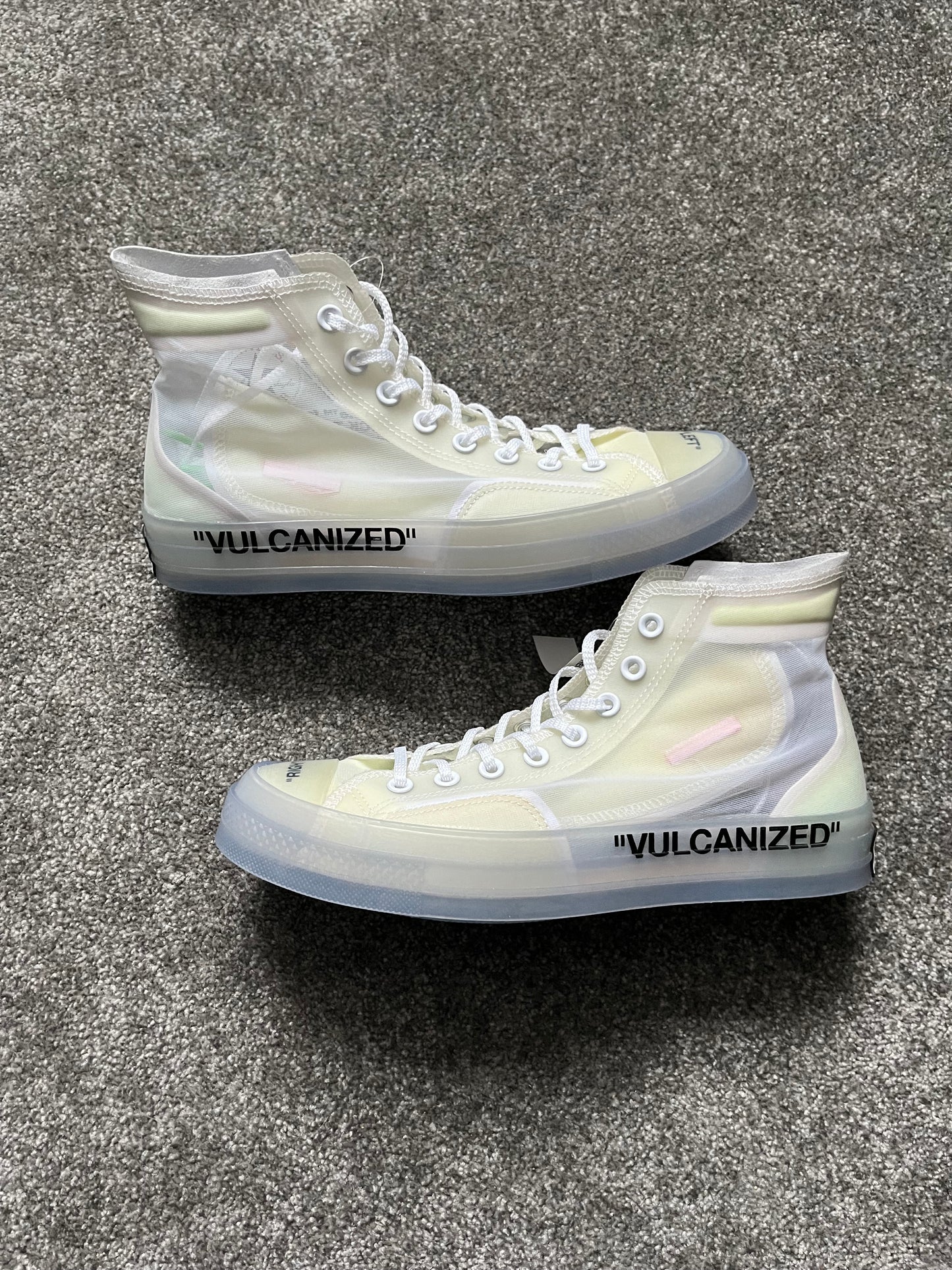 Sample Off White Converse Chuck Taylors