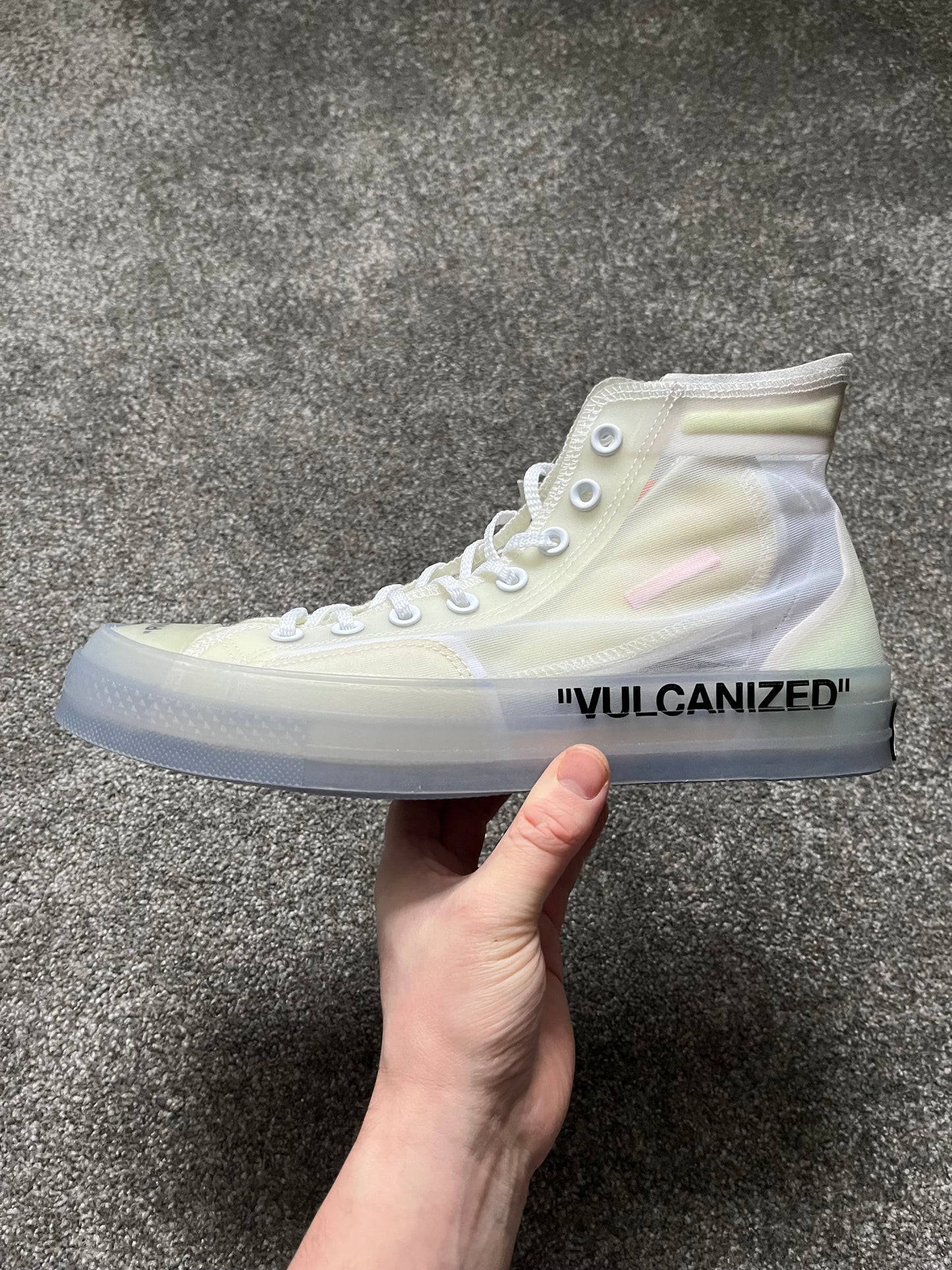 Sample Off White Converse Chuck Taylors