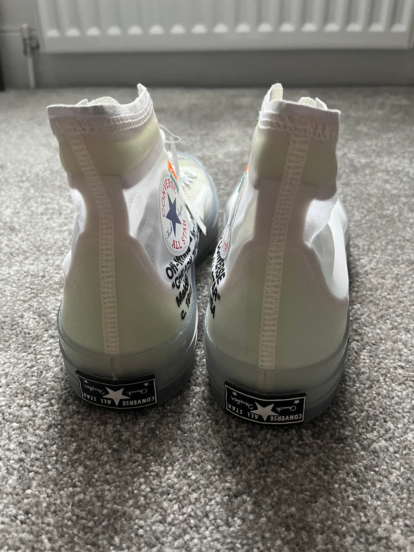 Sample Off White Converse Chuck Taylors