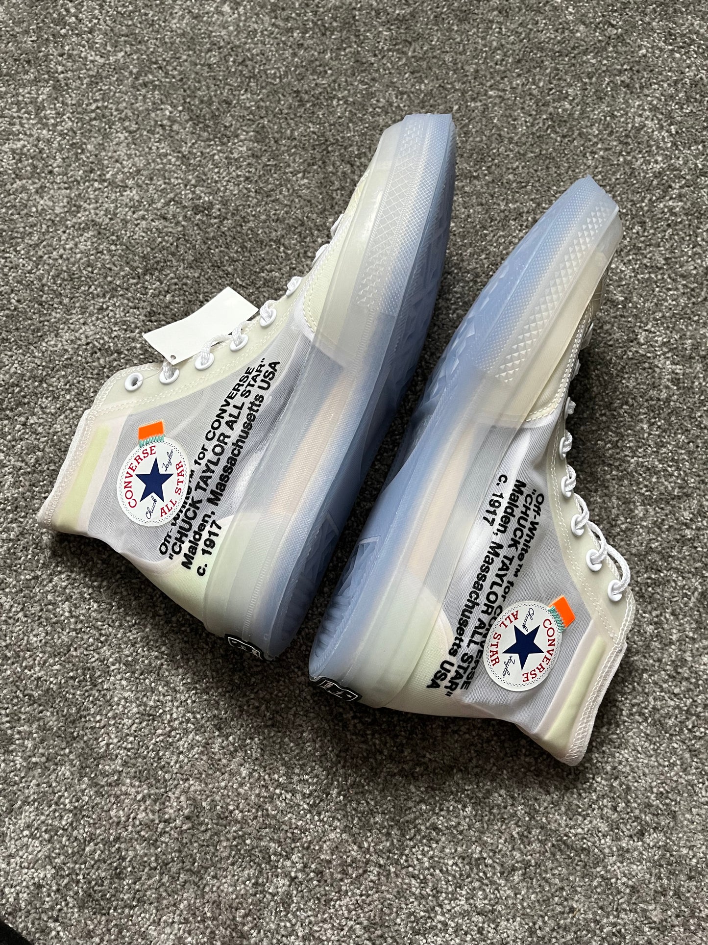 Sample Off White Converse Chuck Taylors