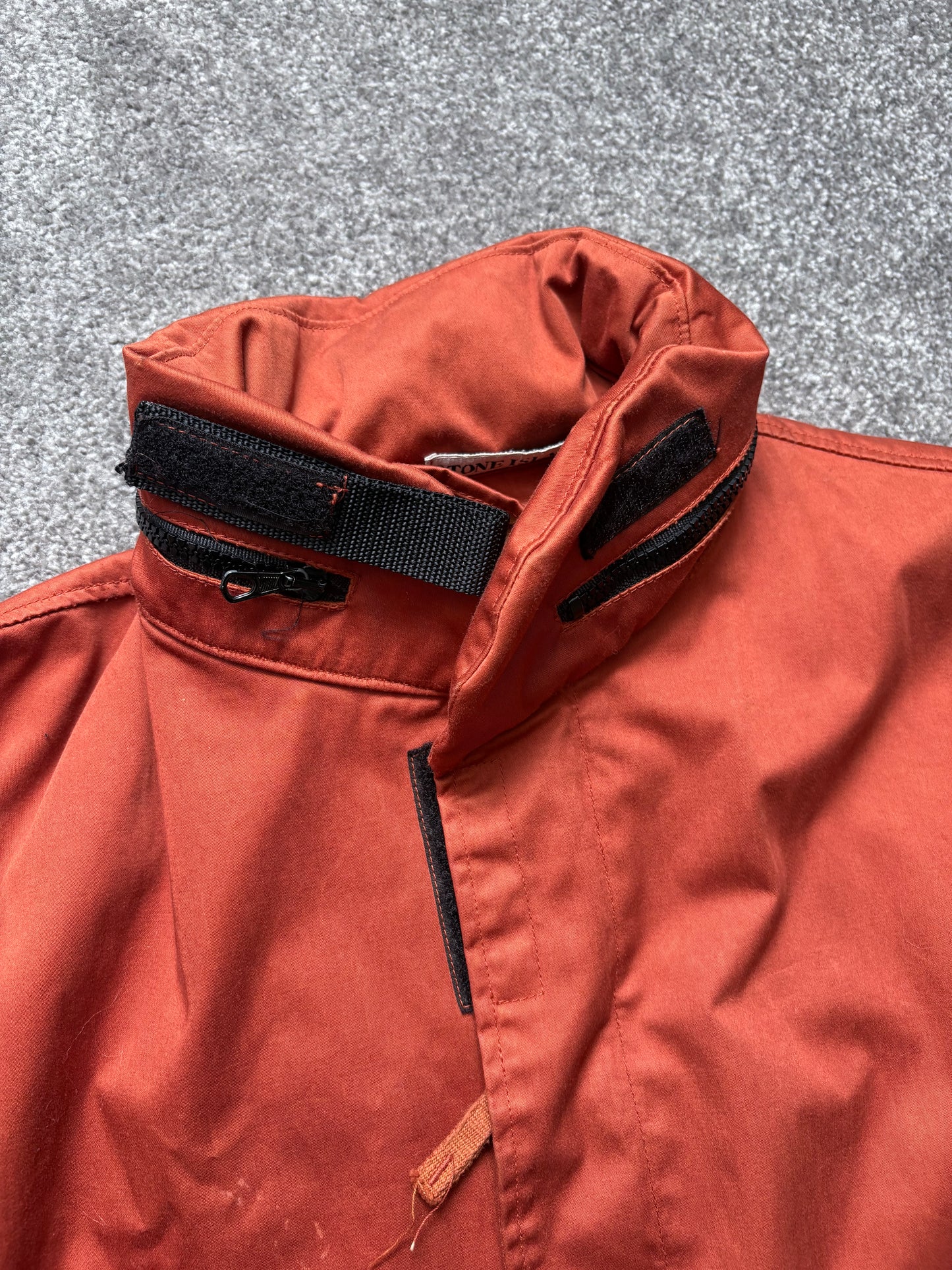 Stone Island 1994 Raso Gommato Orange Jacket