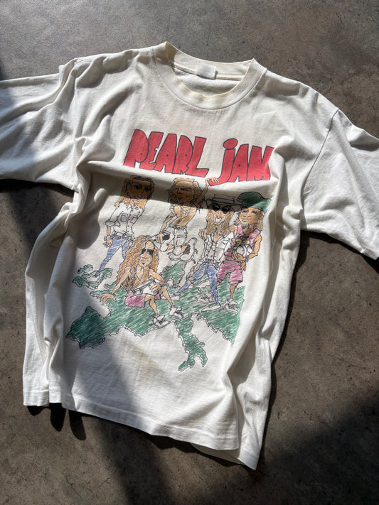 Pearl Jam 1992 “World Jam” Euro Tour Shirt