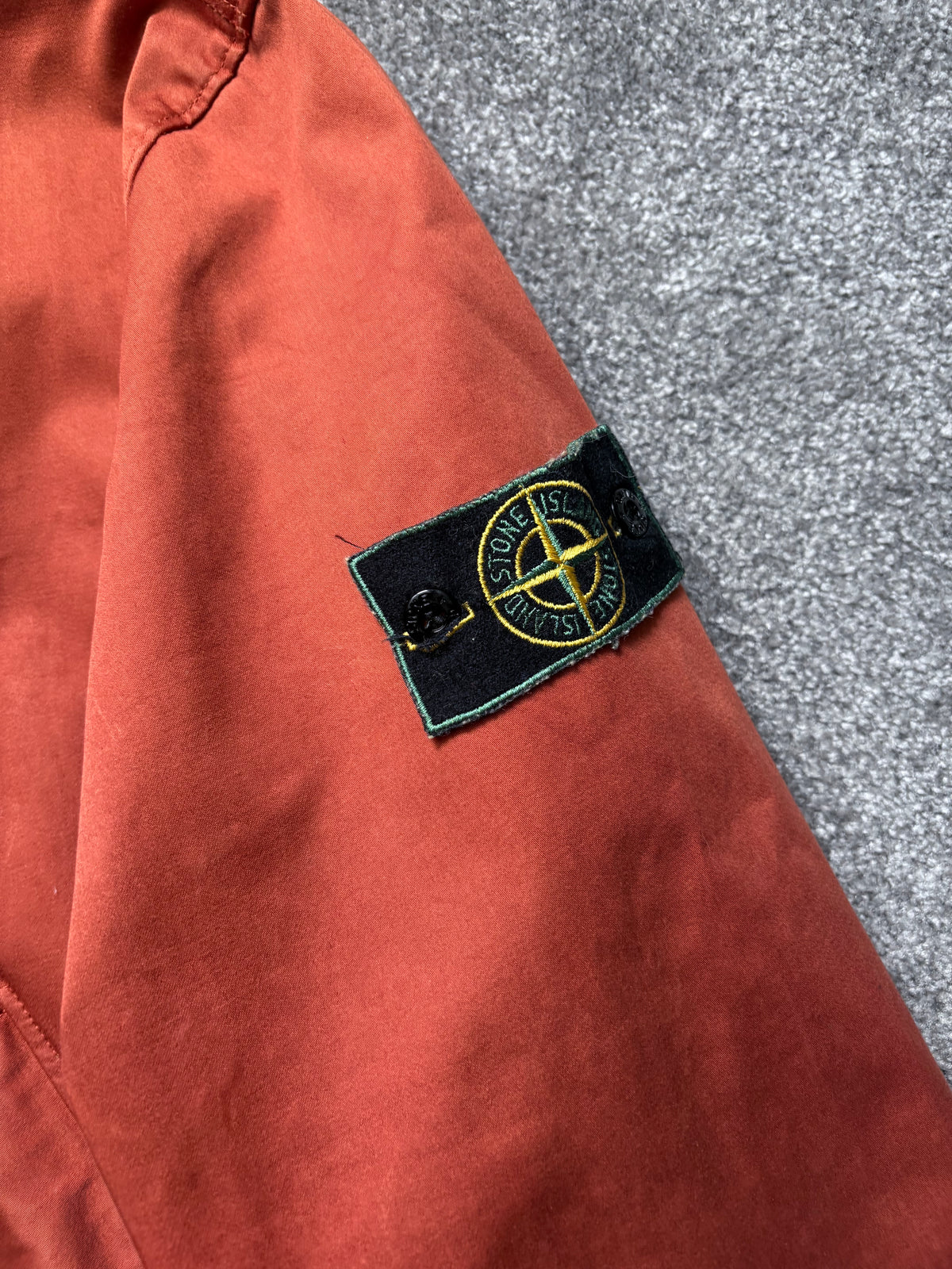 Stone Island 1994 Raso Gommato Orange Jacket
