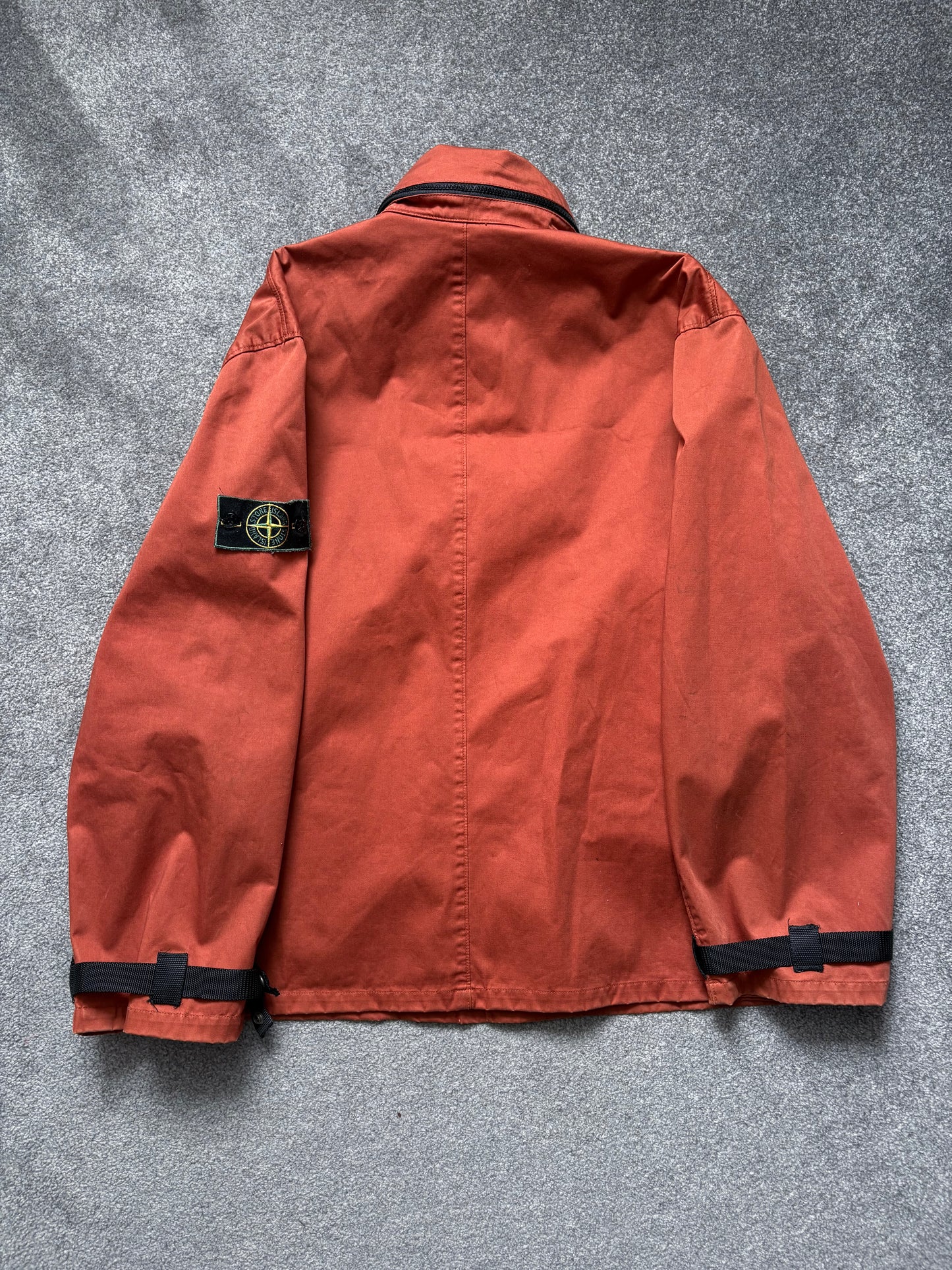 Stone Island 1994 Raso Gommato Orange Jacket