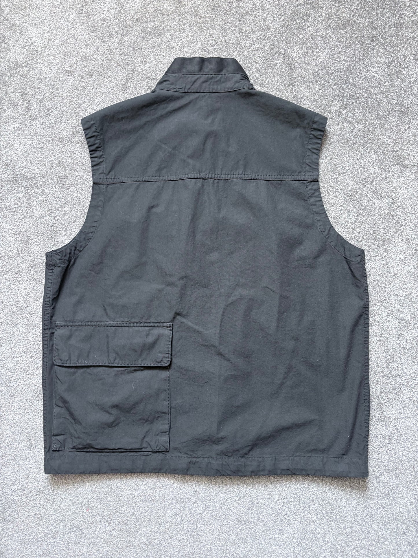 Stone Island Grey Canvas Weave Cotton Vest