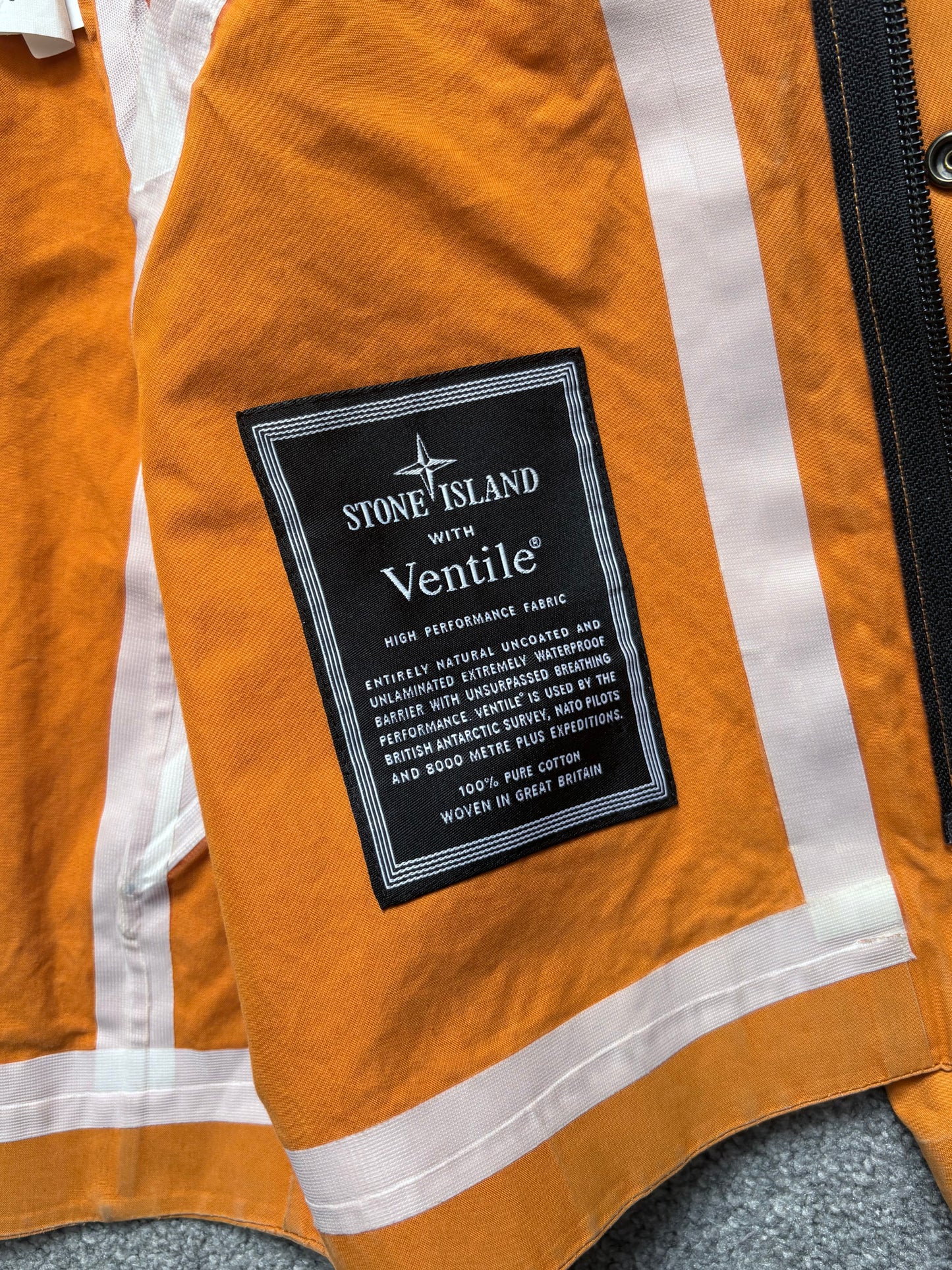Stone Island 2008 Orange Ventile Jacket