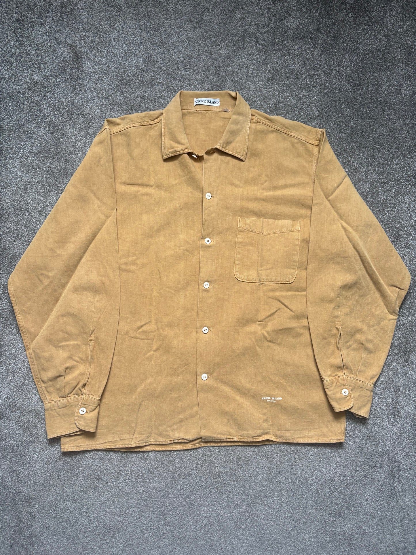 Stone Island 1995 Marina Mustard Shirt