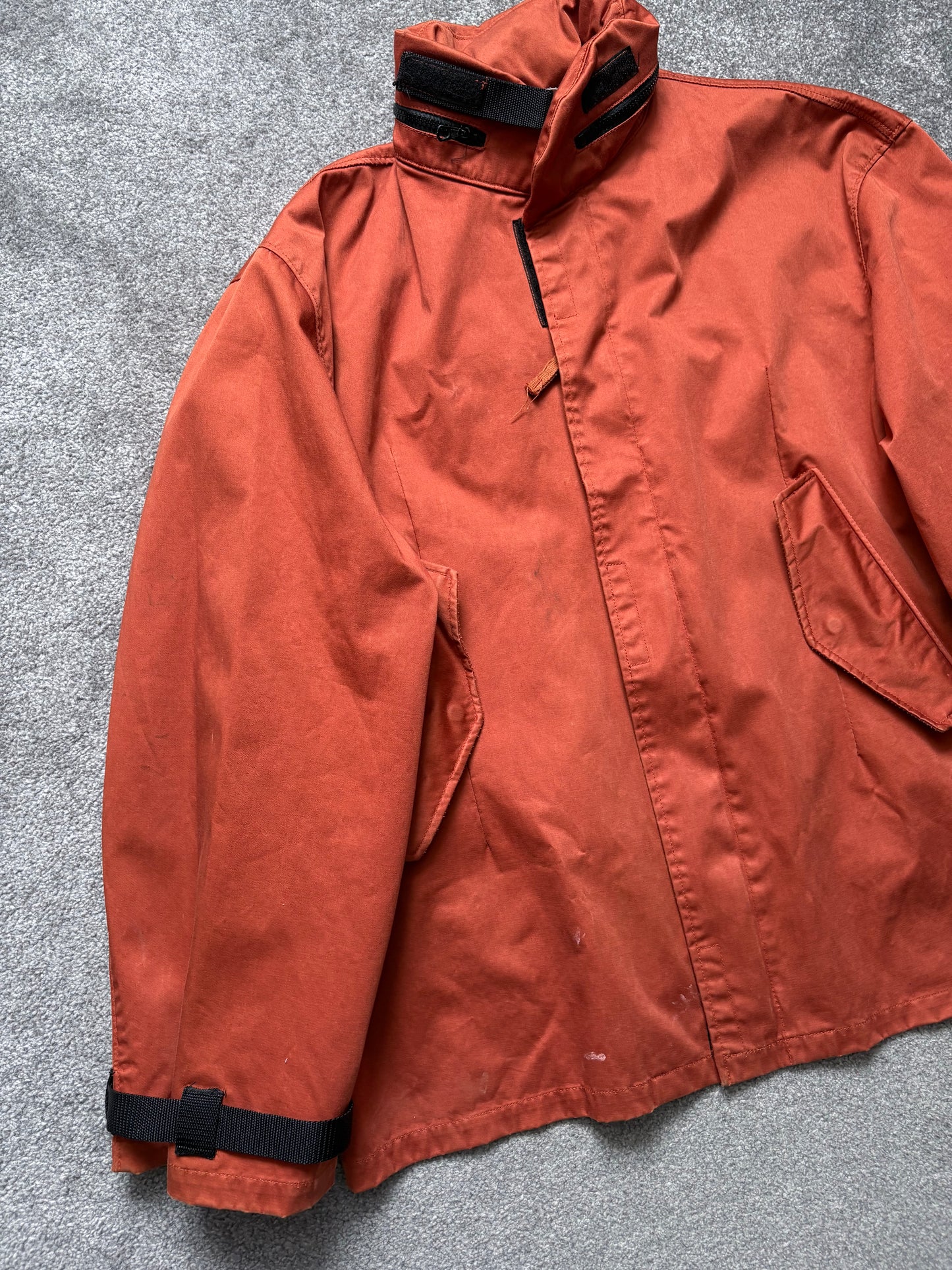 Stone Island 1994 Raso Gommato Orange Jacket