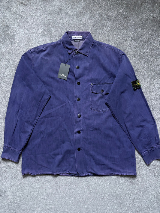Stone Island 1995 Purple Denim Vintage Overshirt