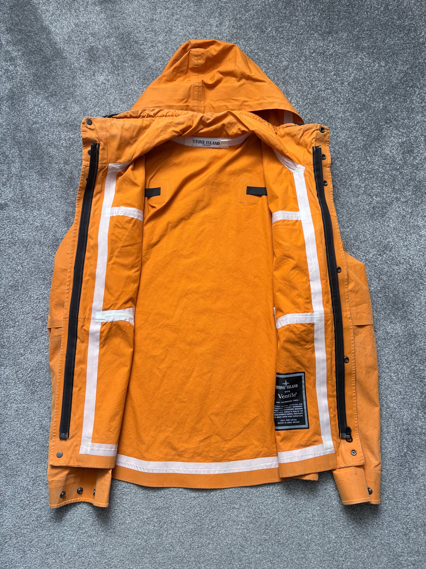 Stone Island 2008 Orange Ventile Jacket