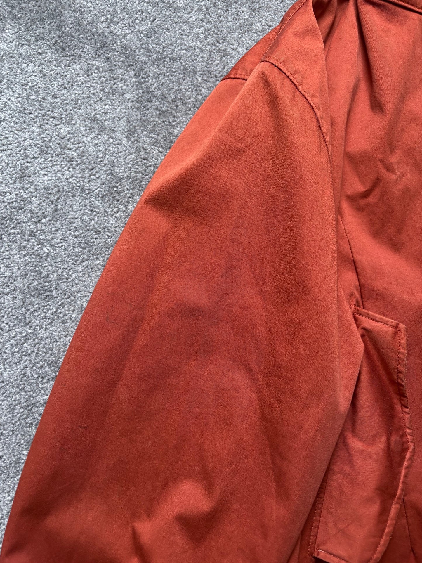 Stone Island 1994 Raso Gommato Orange Jacket