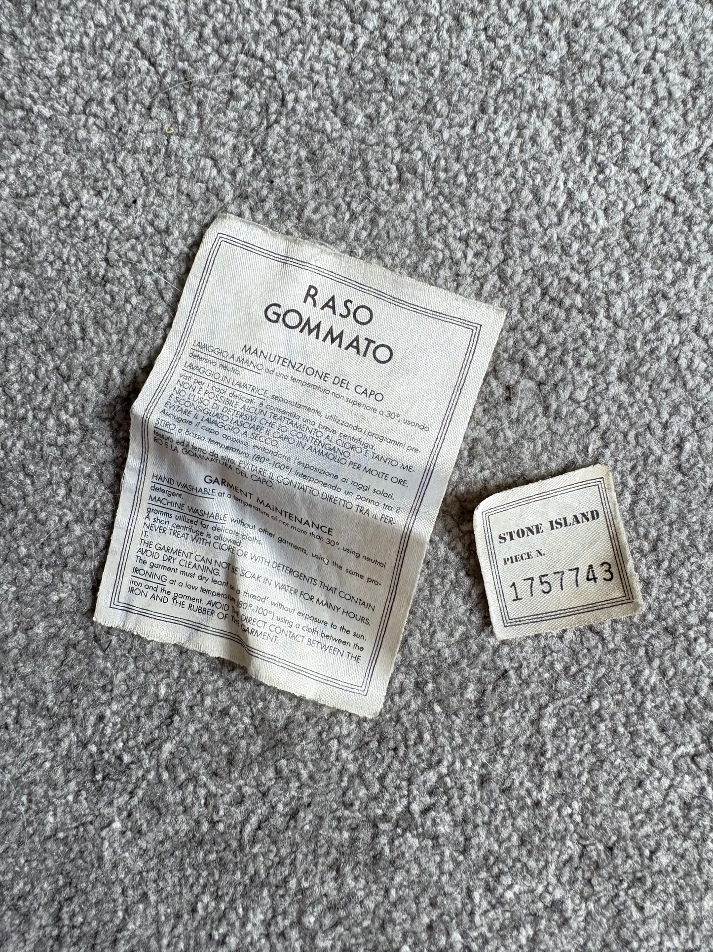 Stone Island 1995 Raso Gommato Orange Jacket