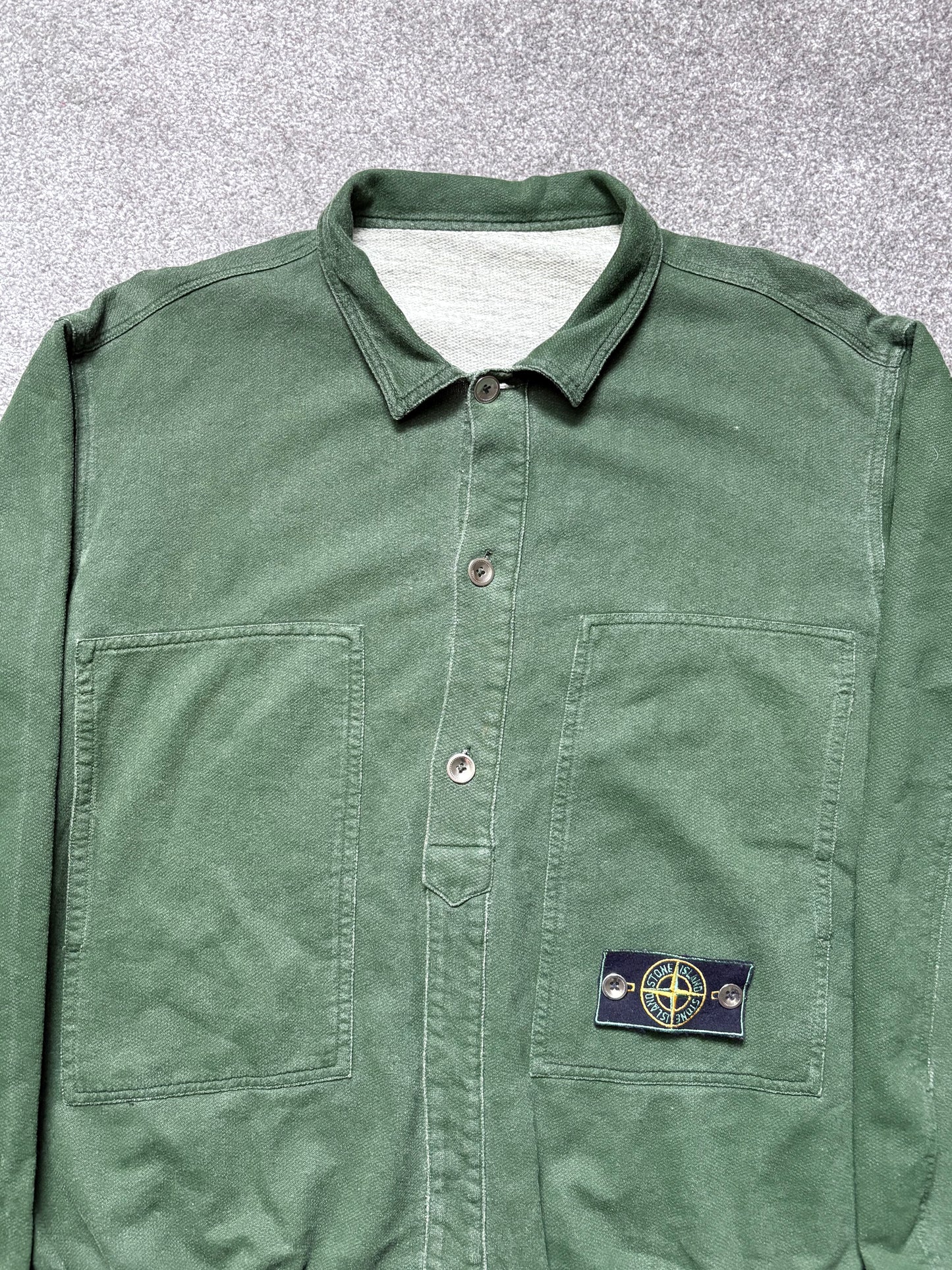 Stone Island 1983 Sample Green ‘Tela Stella’ Canvas Chore Jacket