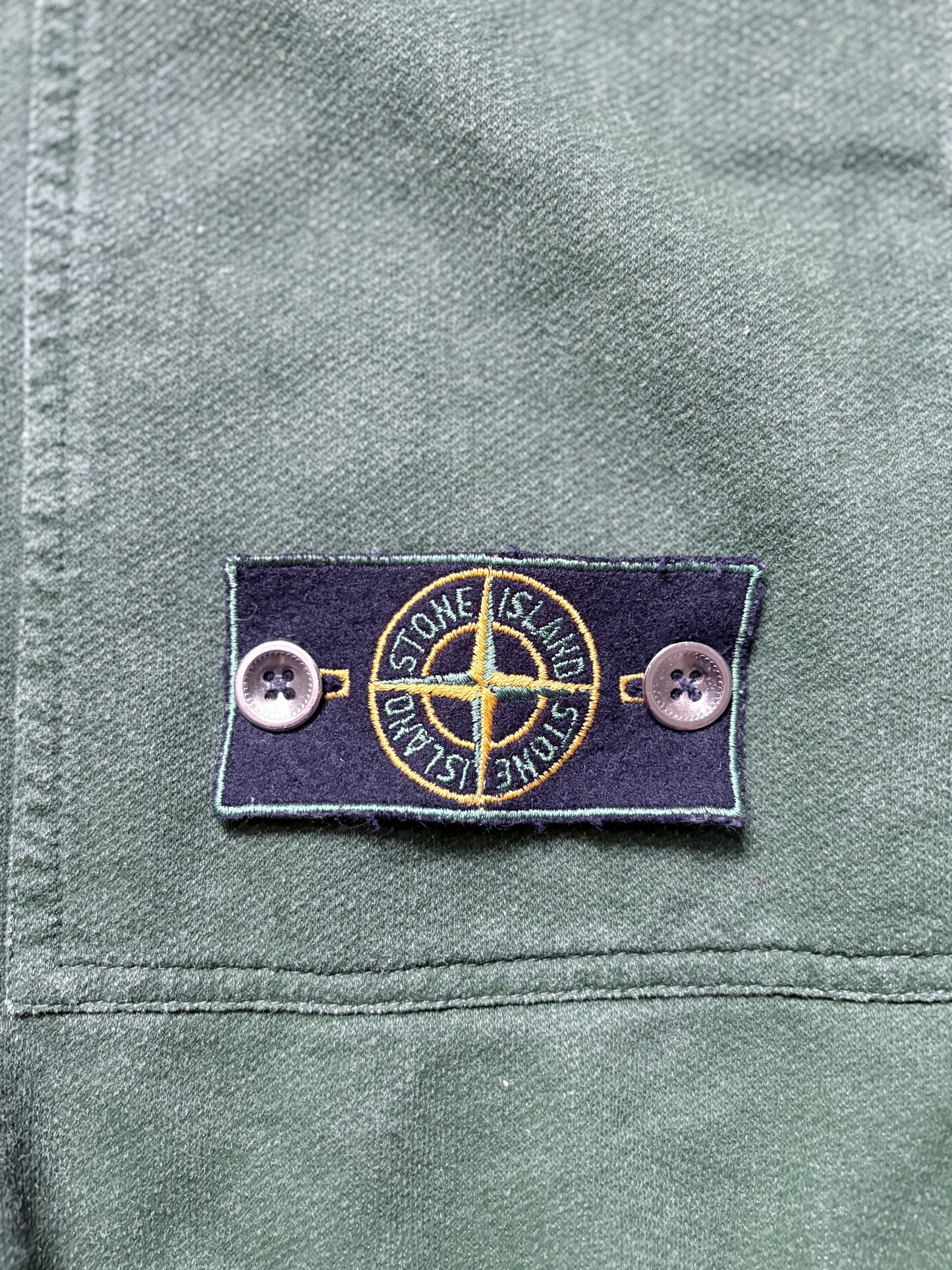 Stone Island 1983 Sample Green ‘Tela Stella’ Canvas Chore Jacket