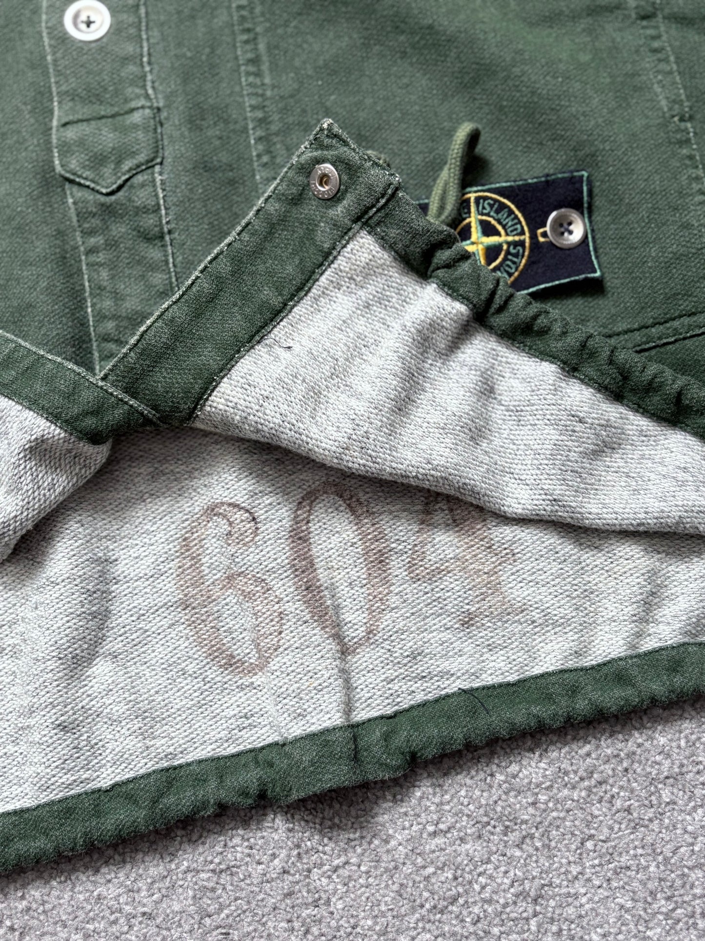 Stone Island 1983 Sample Green ‘Tela Stella’ Canvas Chore Jacket