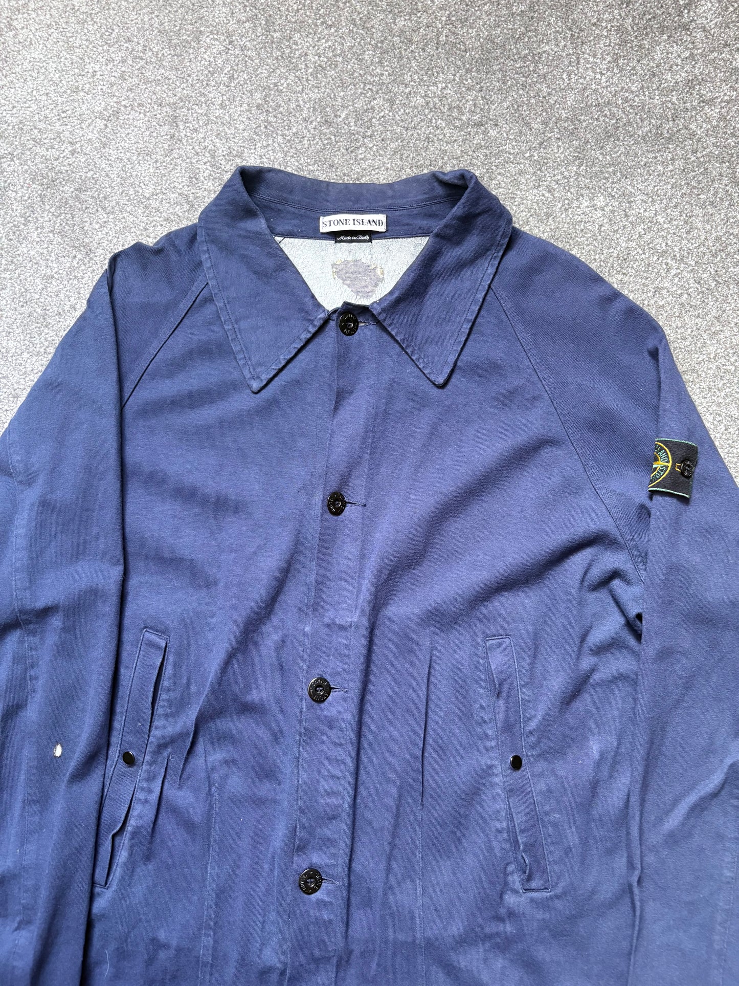 Stone Island 1998 Navy Vintage Coach Overshirt