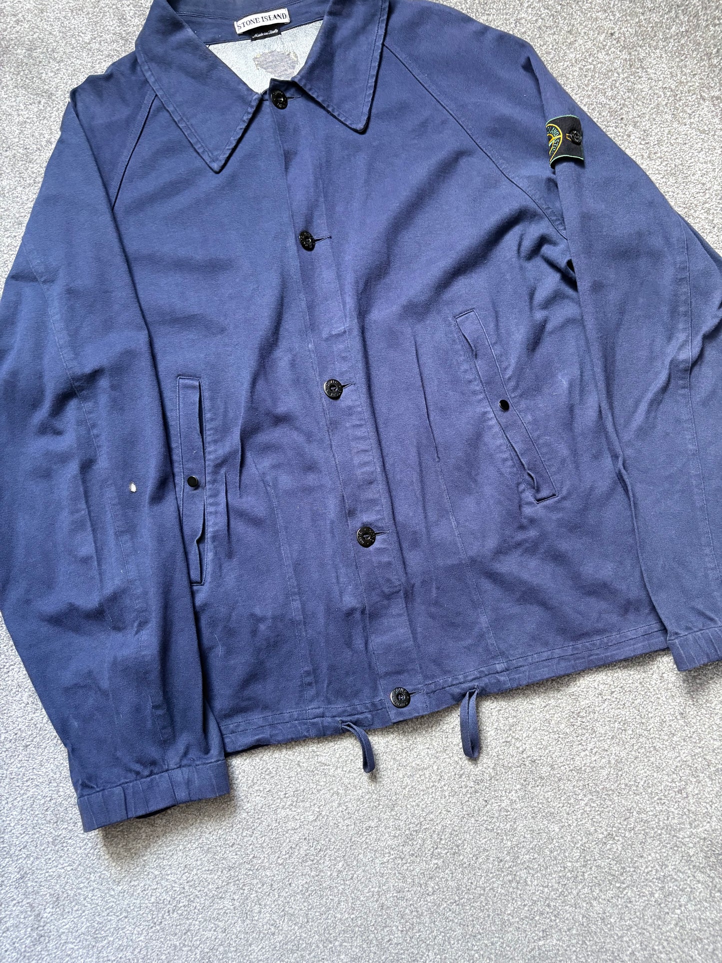 Stone Island 1998 Navy Vintage Coach Overshirt
