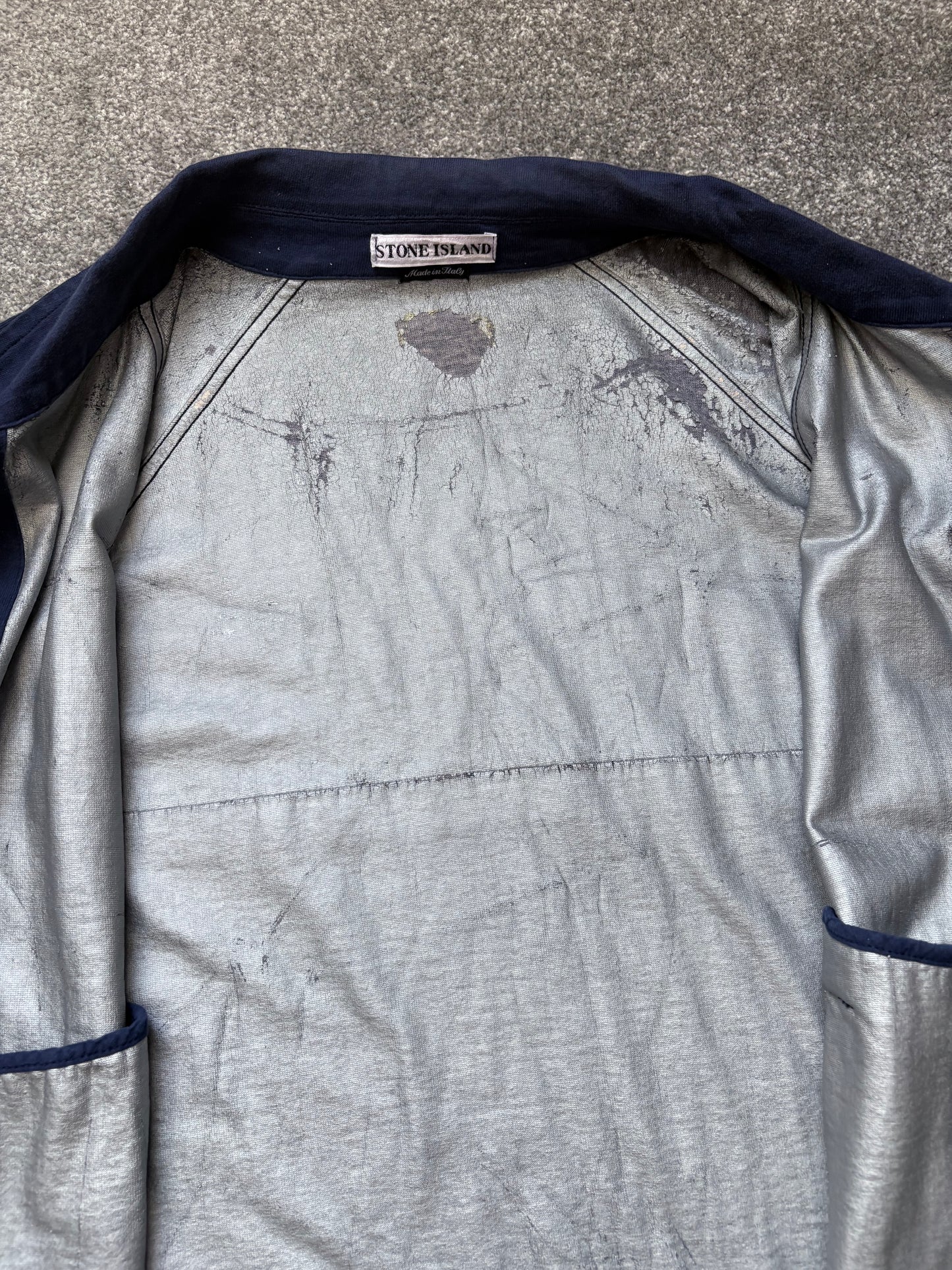 Stone Island 1998 Navy Vintage Coach Overshirt