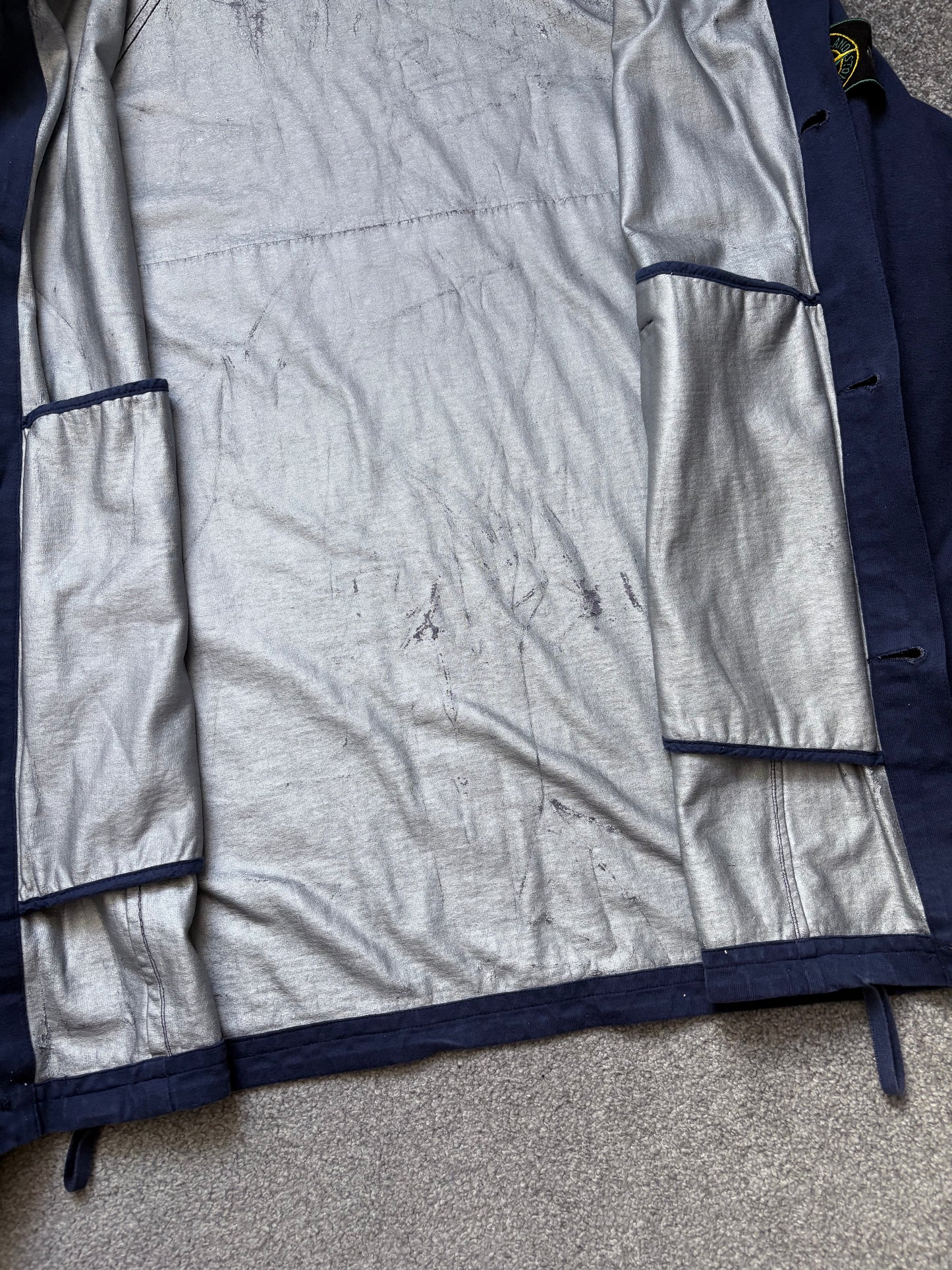 Stone Island 1998 Navy Vintage Coach Overshirt