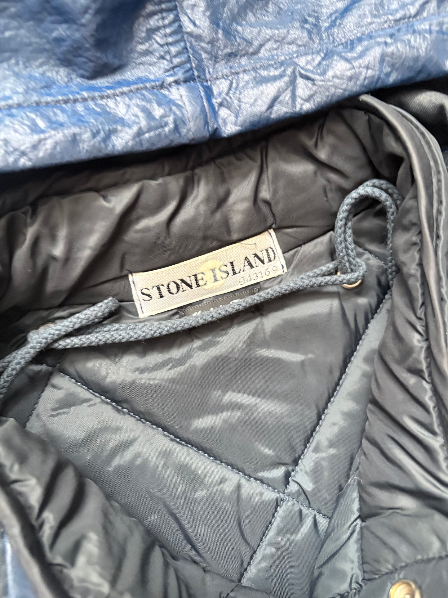 Stone Island 2000 Navy Double Mesh Dutch Rope Coach Jacket