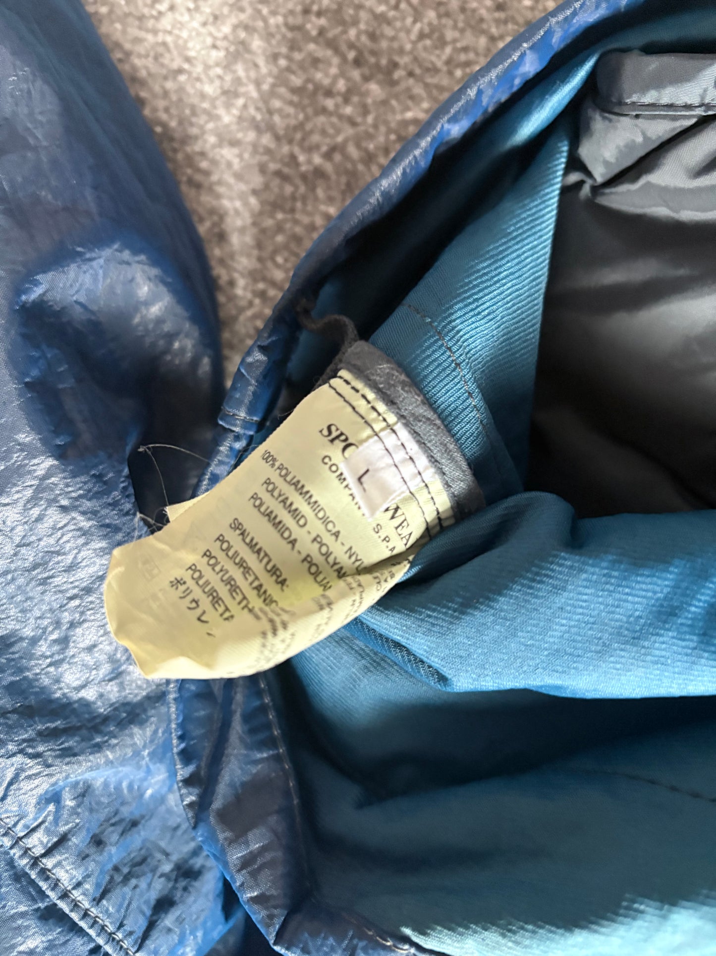 Stone Island 2000 Navy Double Mesh Dutch Rope Coach Jacket