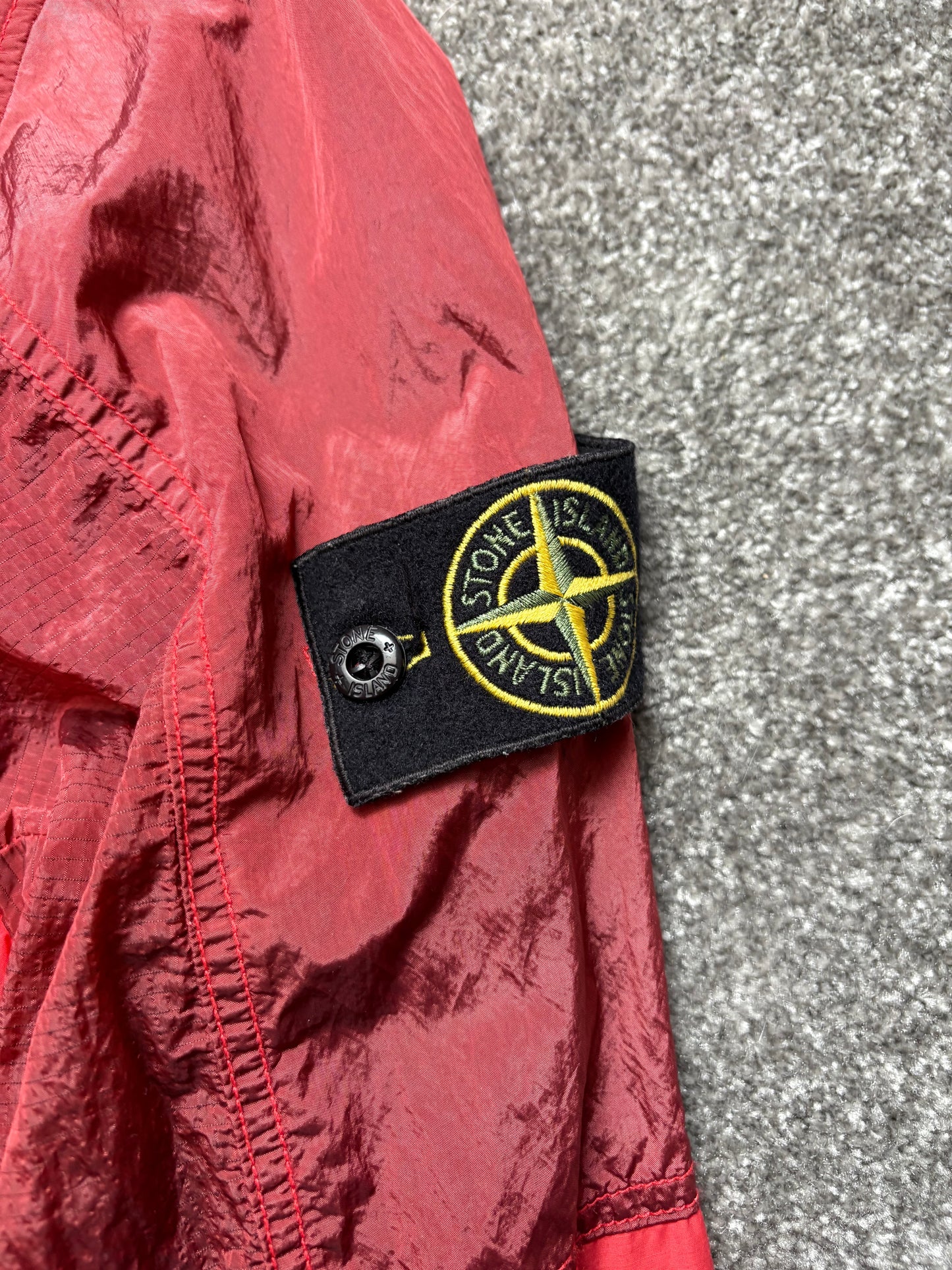 Stone Island Nylon Metal Watro Ripstop Red Jacket