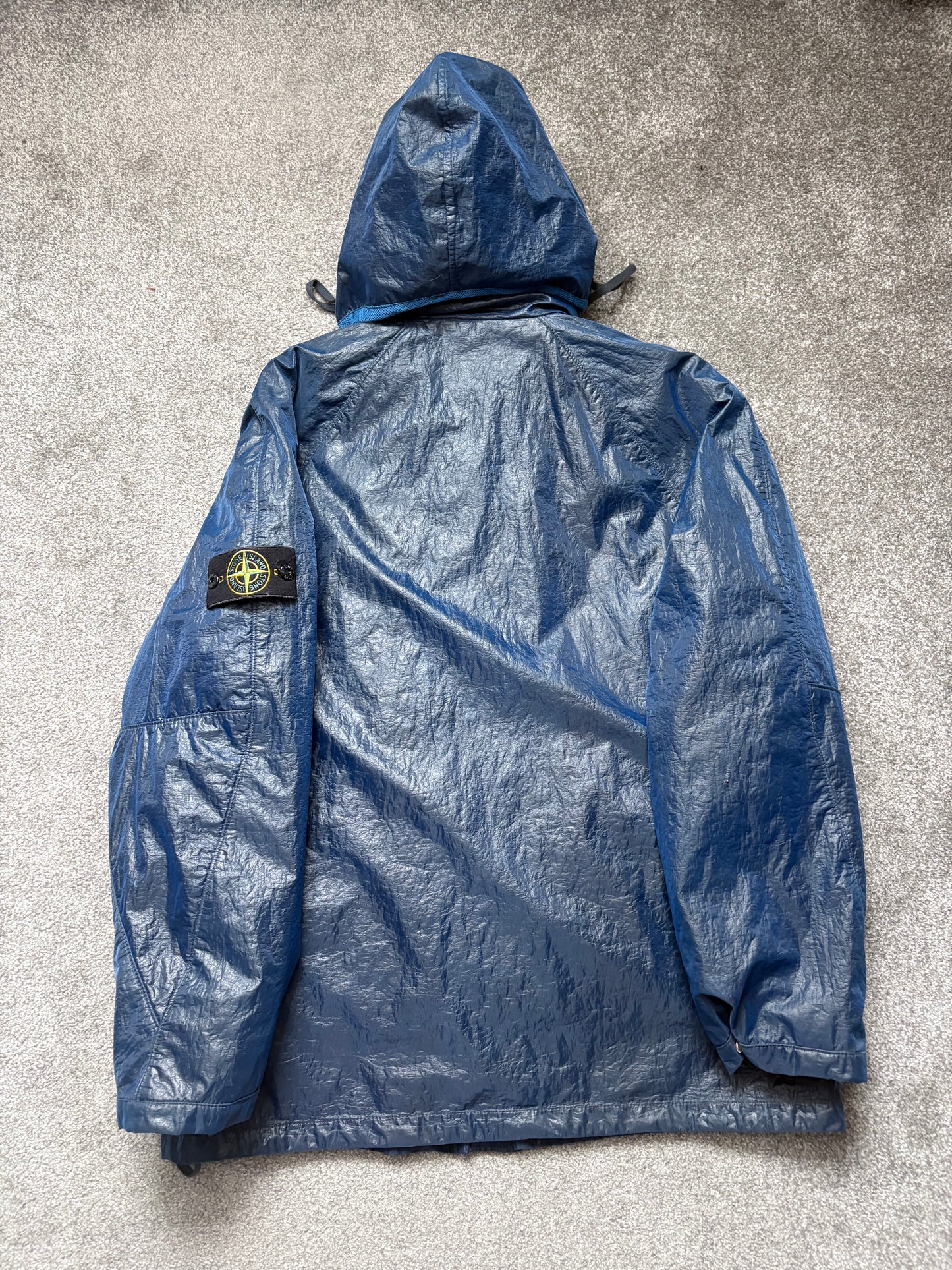 Stone Island 2000 Navy Double Mesh Dutch Rope Coach Jacket