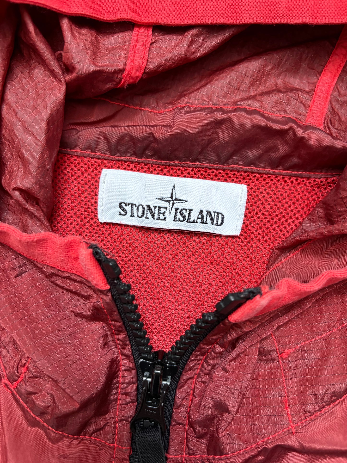 Stone Island Nylon Metal Watro Ripstop Red Jacket