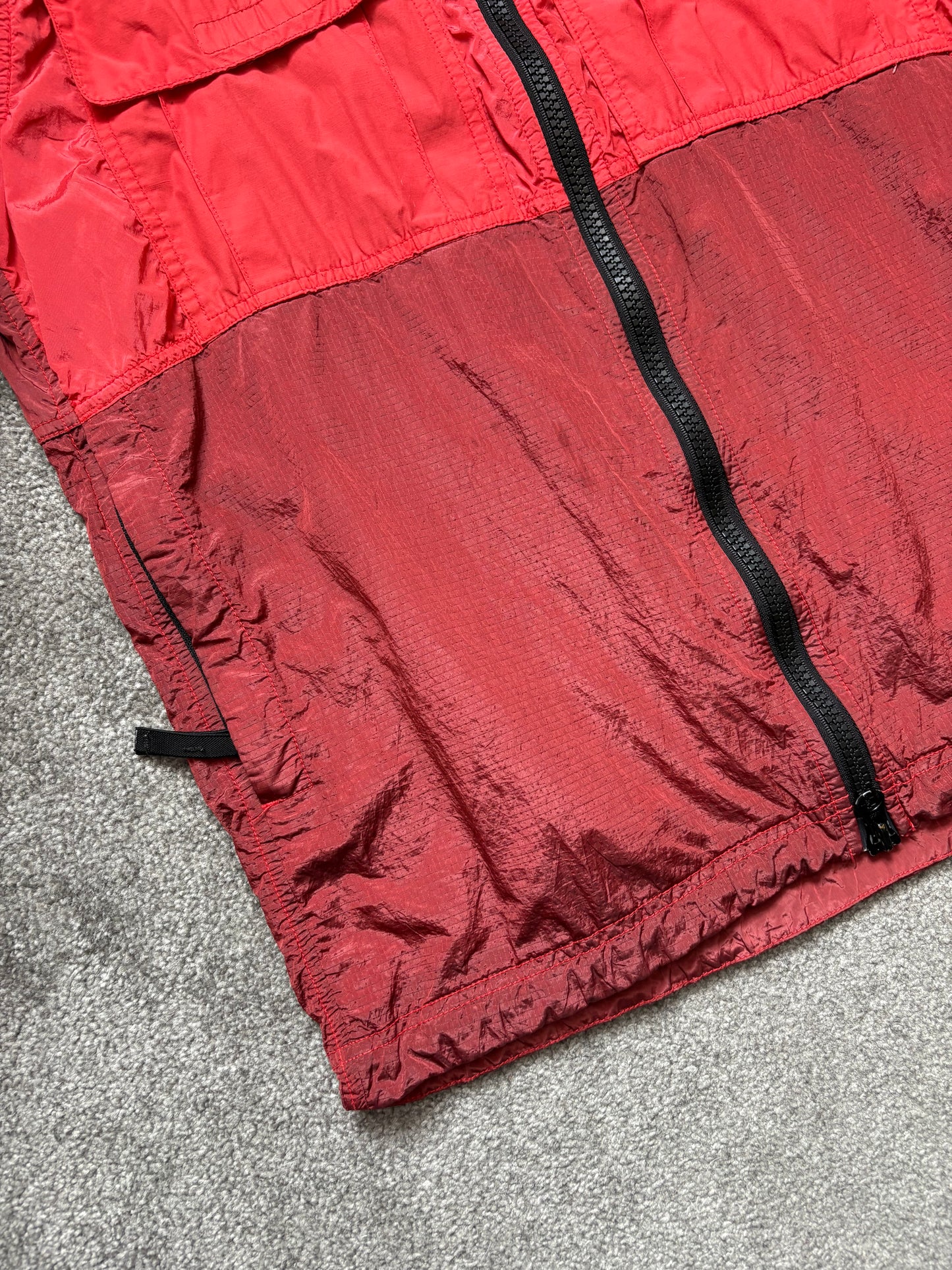 Stone Island Nylon Metal Watro Ripstop Red Jacket