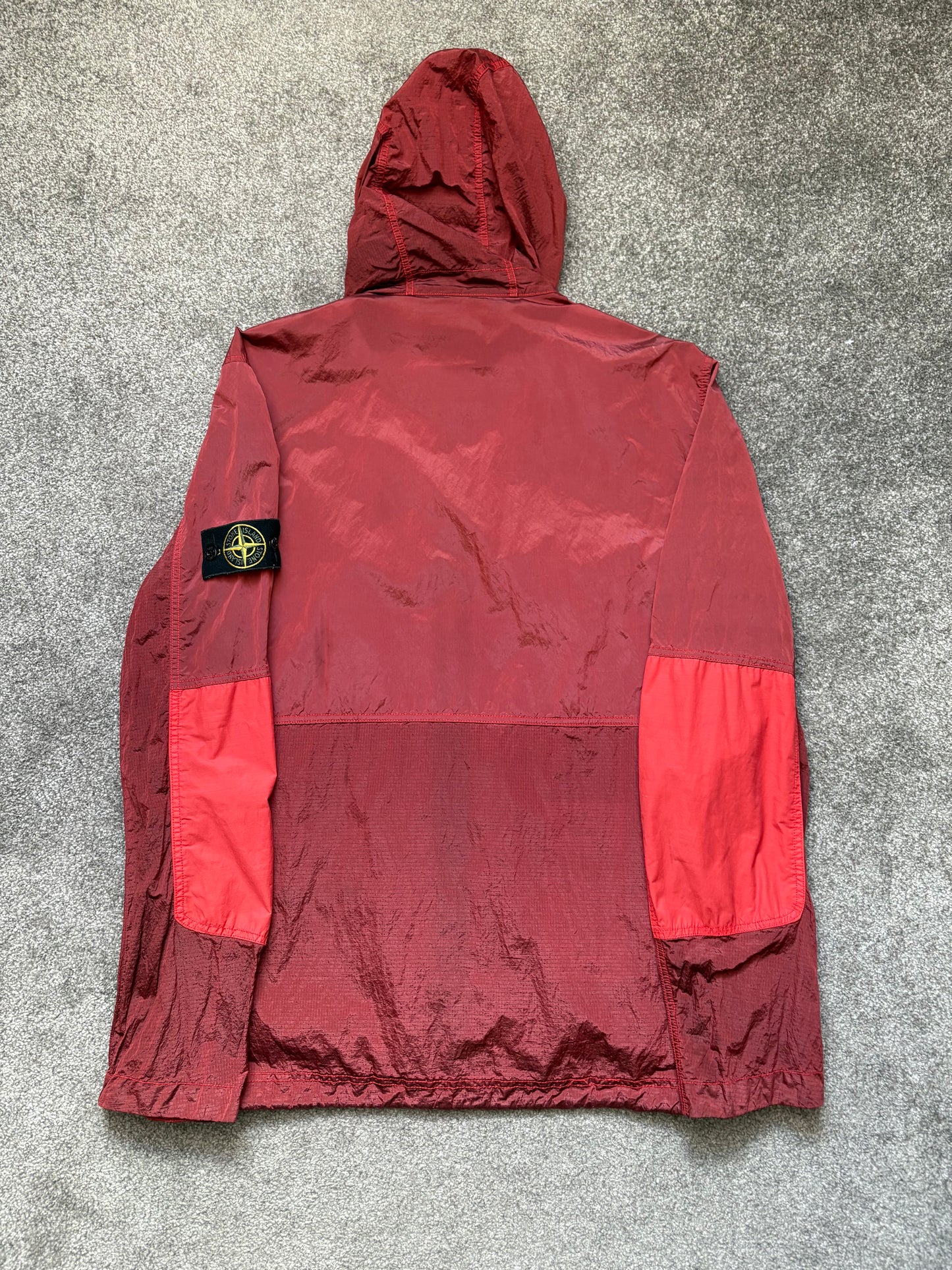 Stone Island Nylon Metal Watro Ripstop Red Jacket