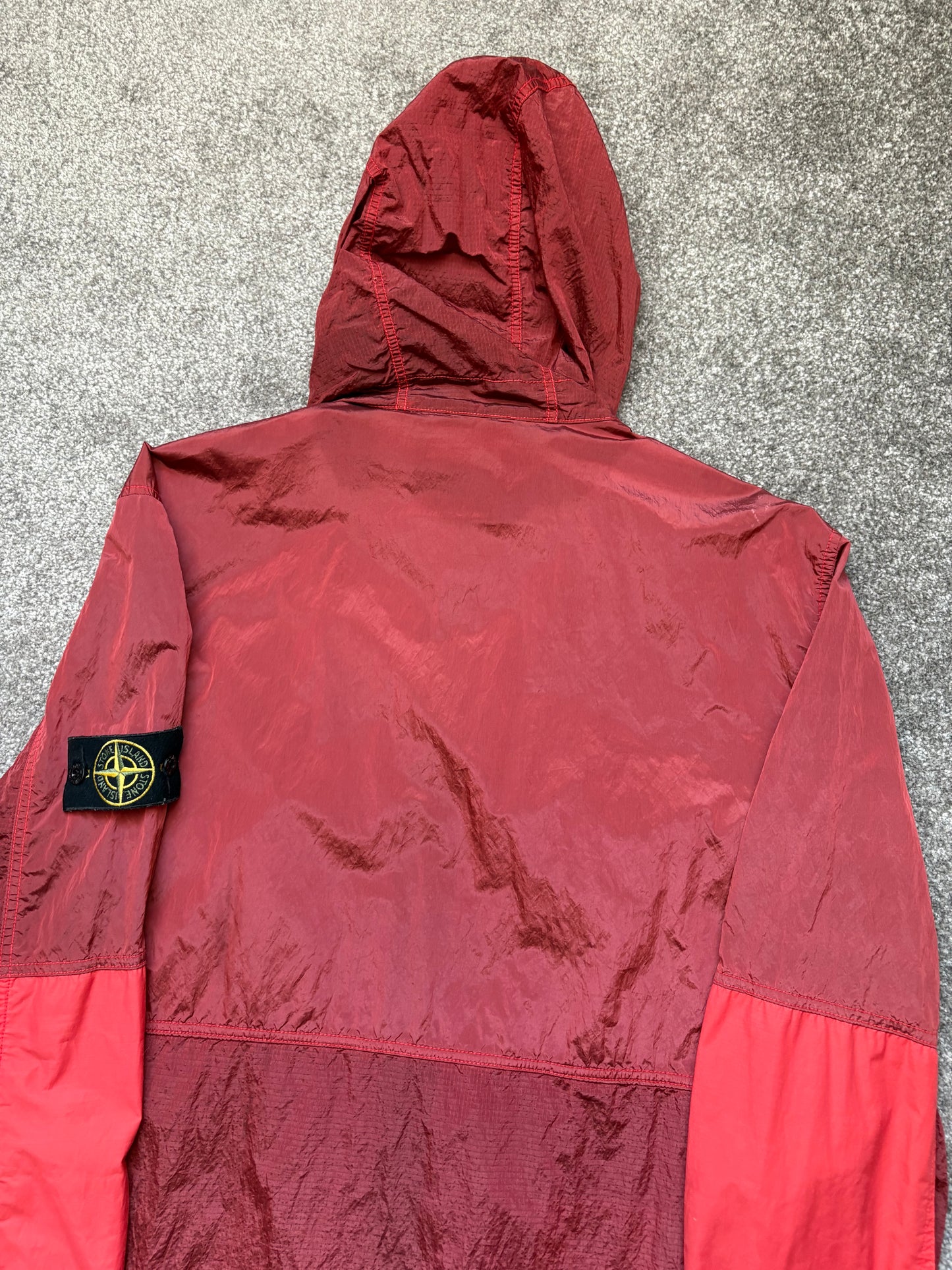 Stone Island Nylon Metal Watro Ripstop Red Jacket