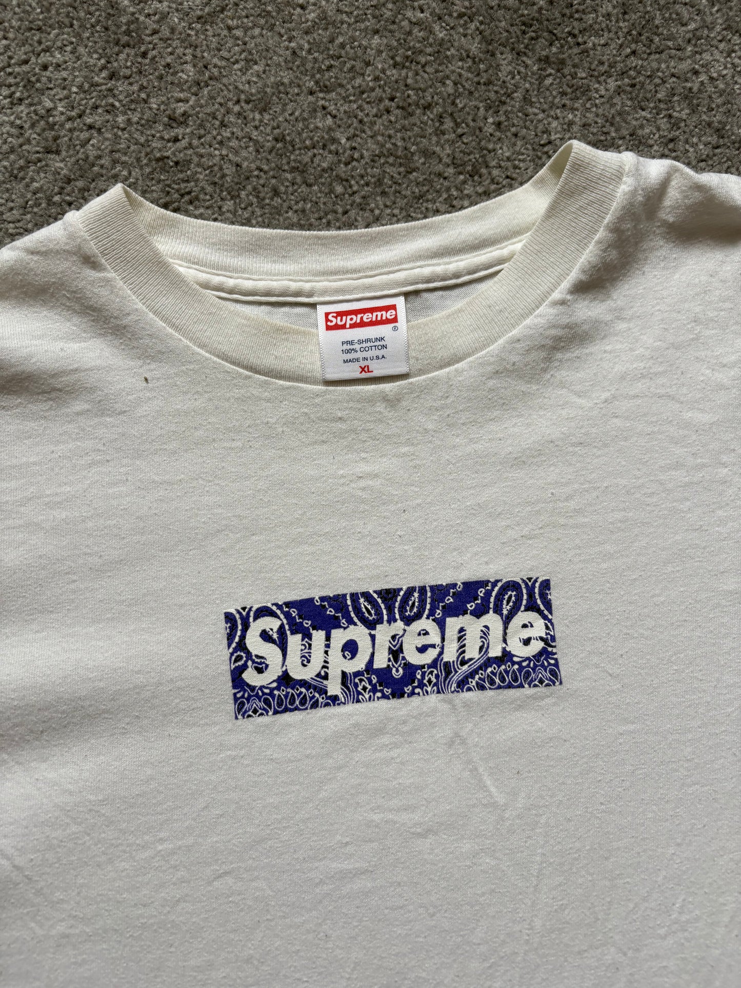 Supreme Bandana 2001 Box Logo Shirt