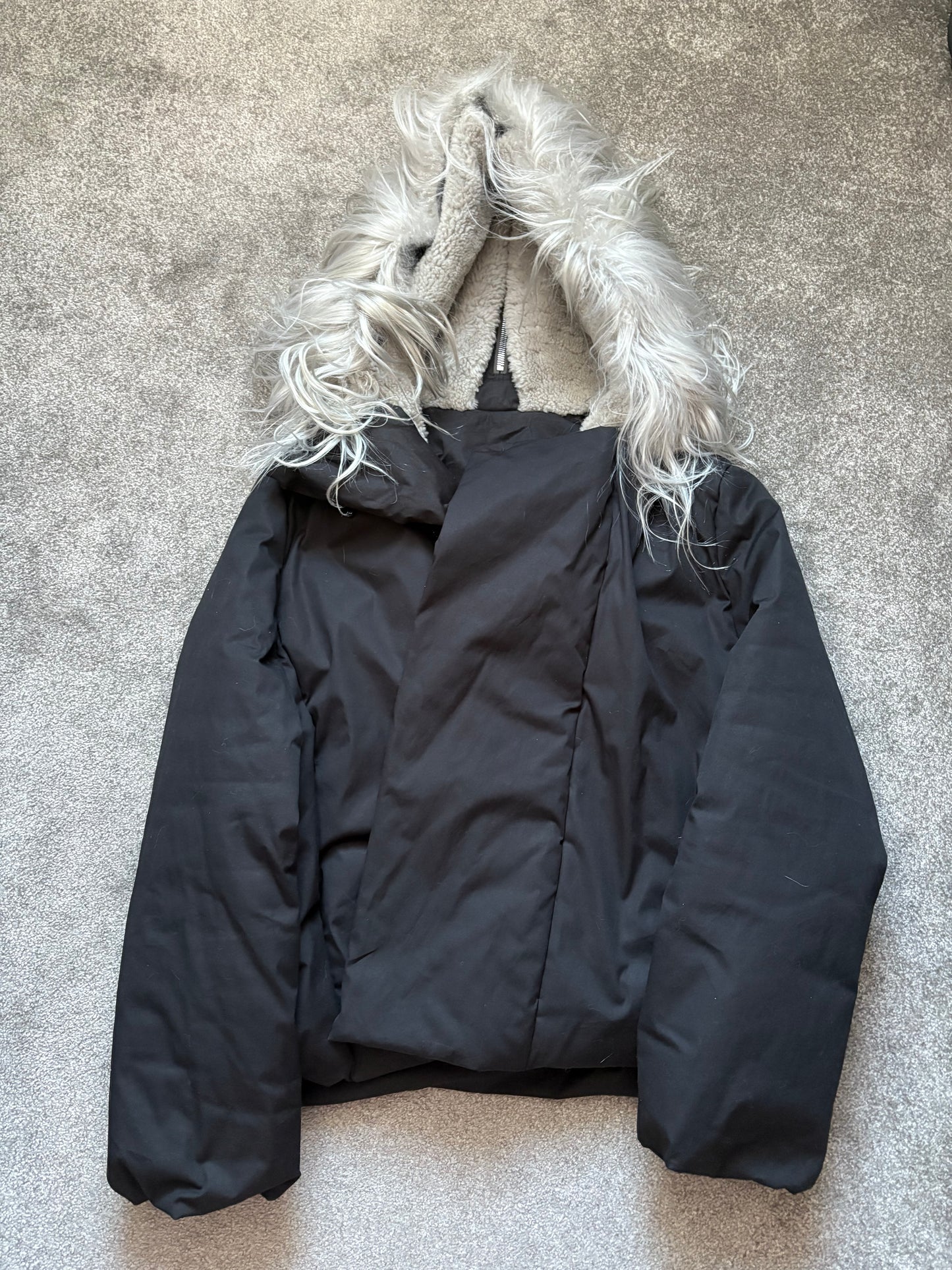 Rick Owens FW22 Goat Fur Strobe Parka Jacket